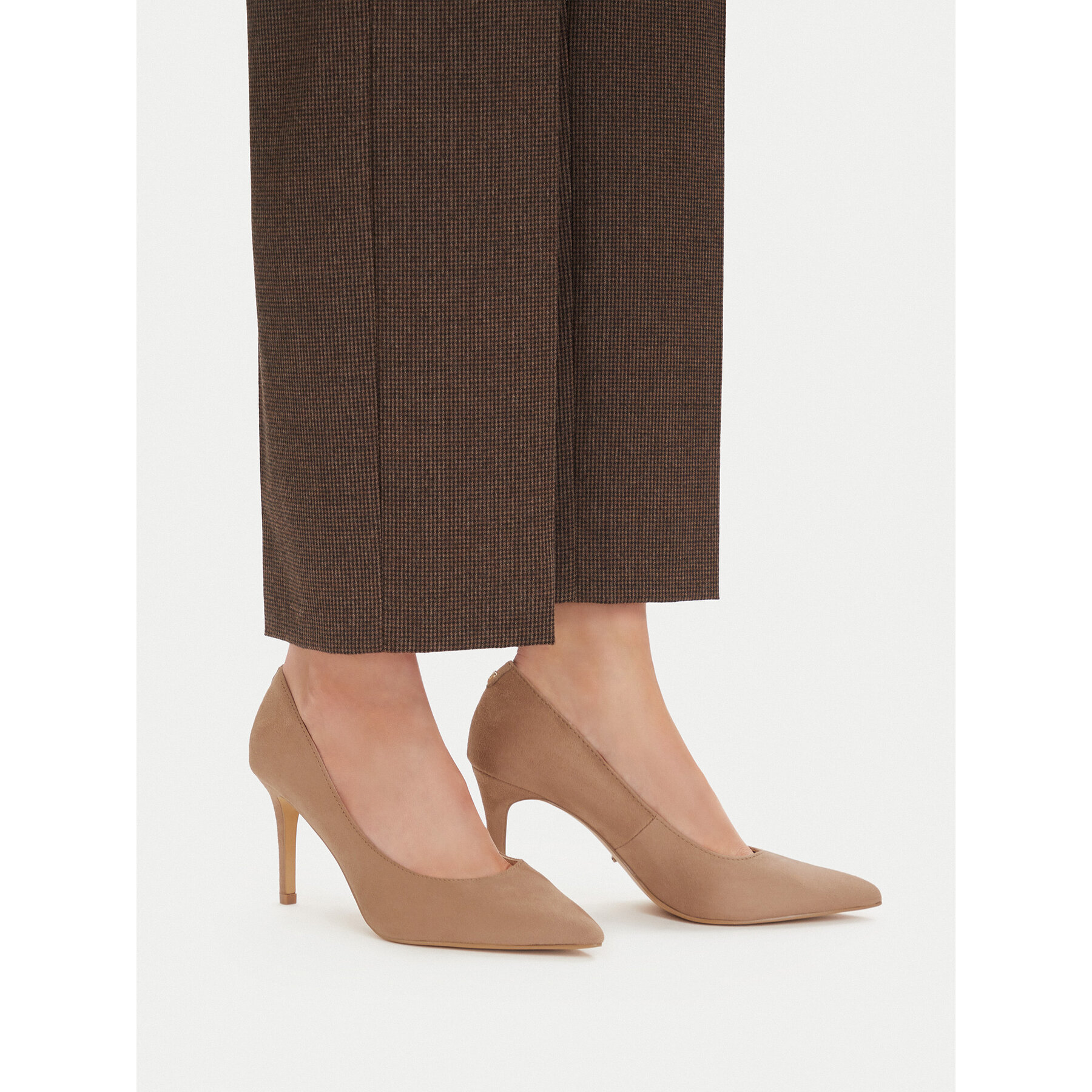 Pantofi cu toc subțire DeeZee WYL3660-7 Bej