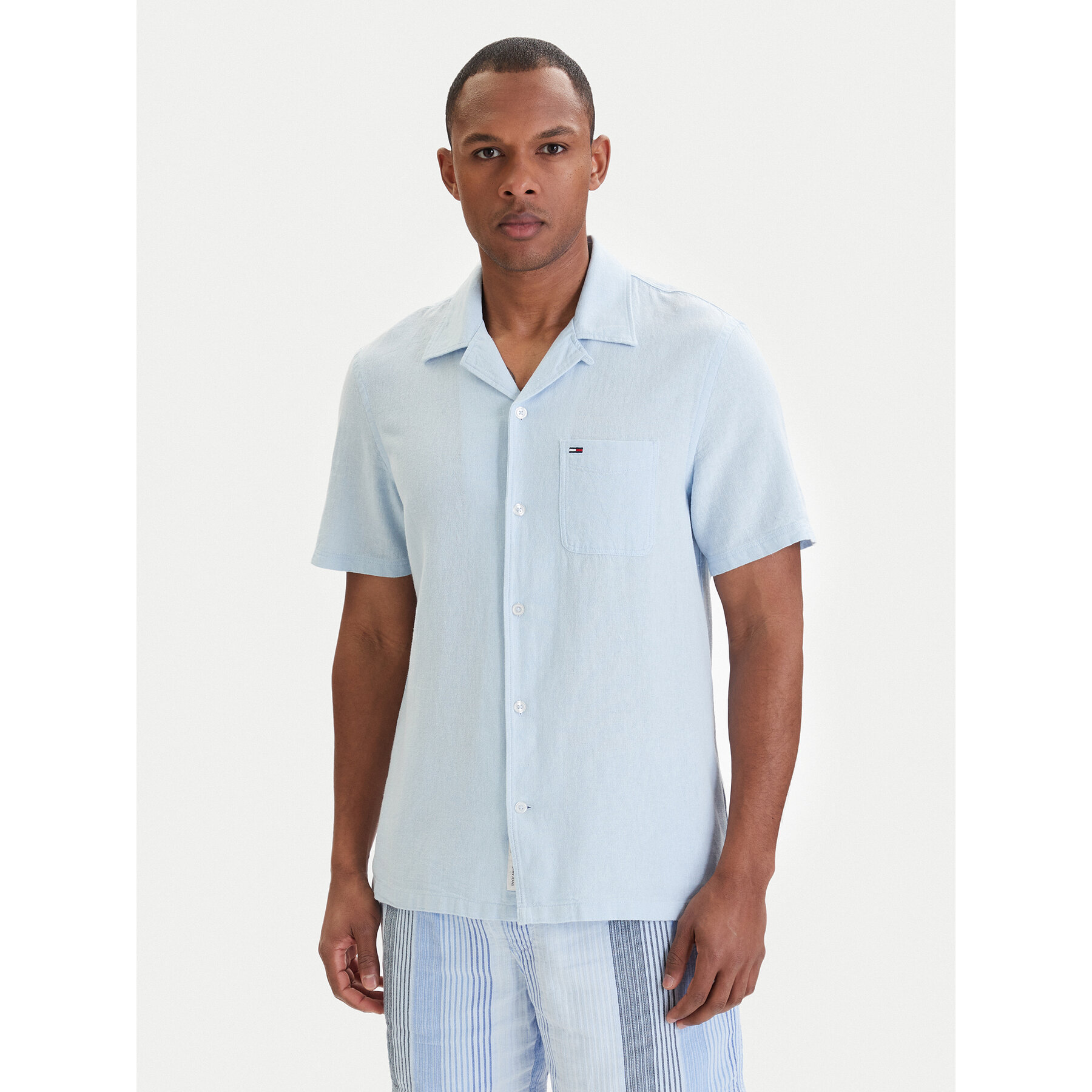 Tommy Jeans Hemd DM0DM23058 Himmelblau Regular Fit