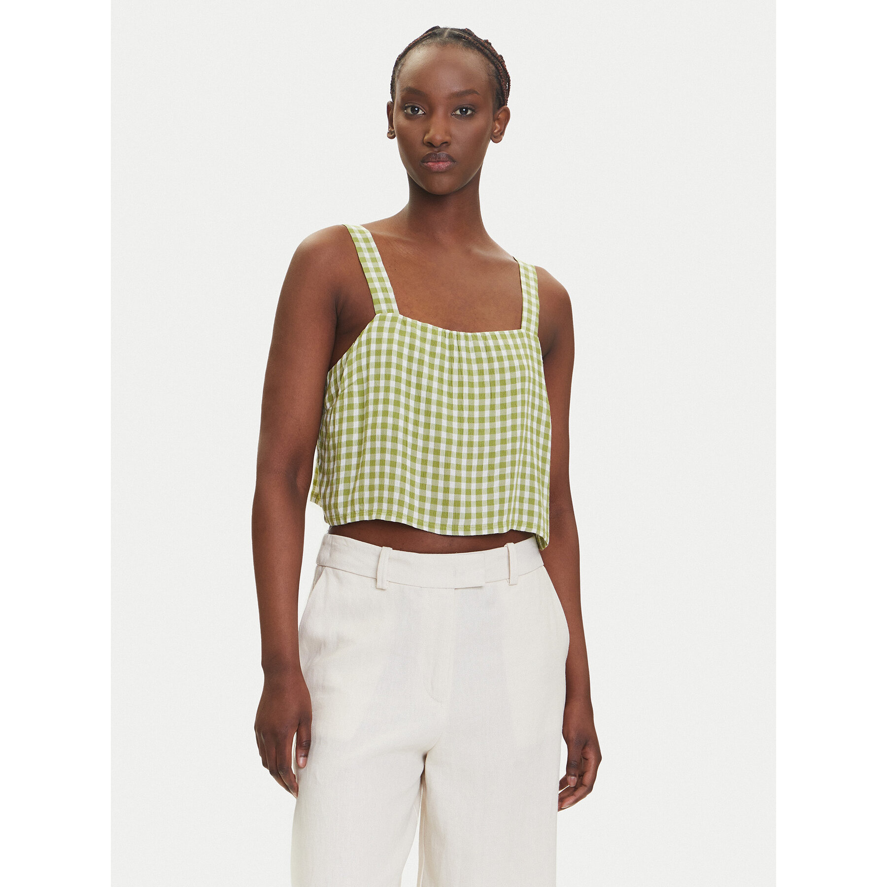 RVCA Τοπ 23B041503 Πράσινο Relaxed Fit