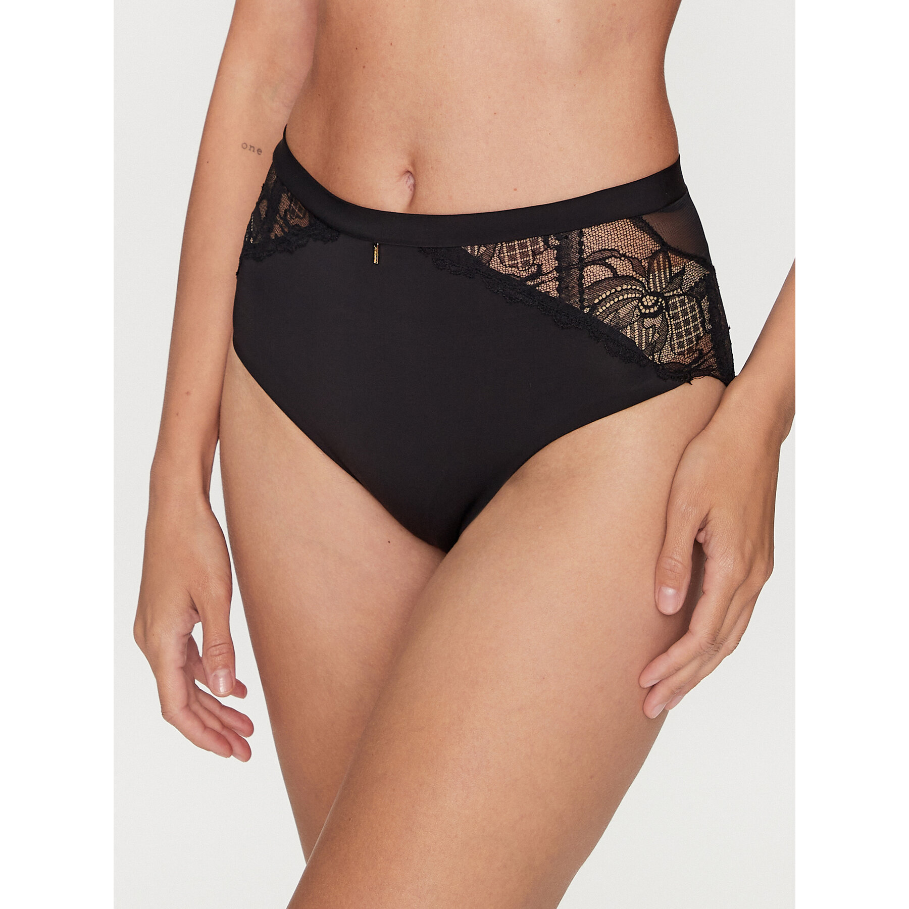 Chantelle Mutande classiche a vita alta Orangerie C17Q80 Nero