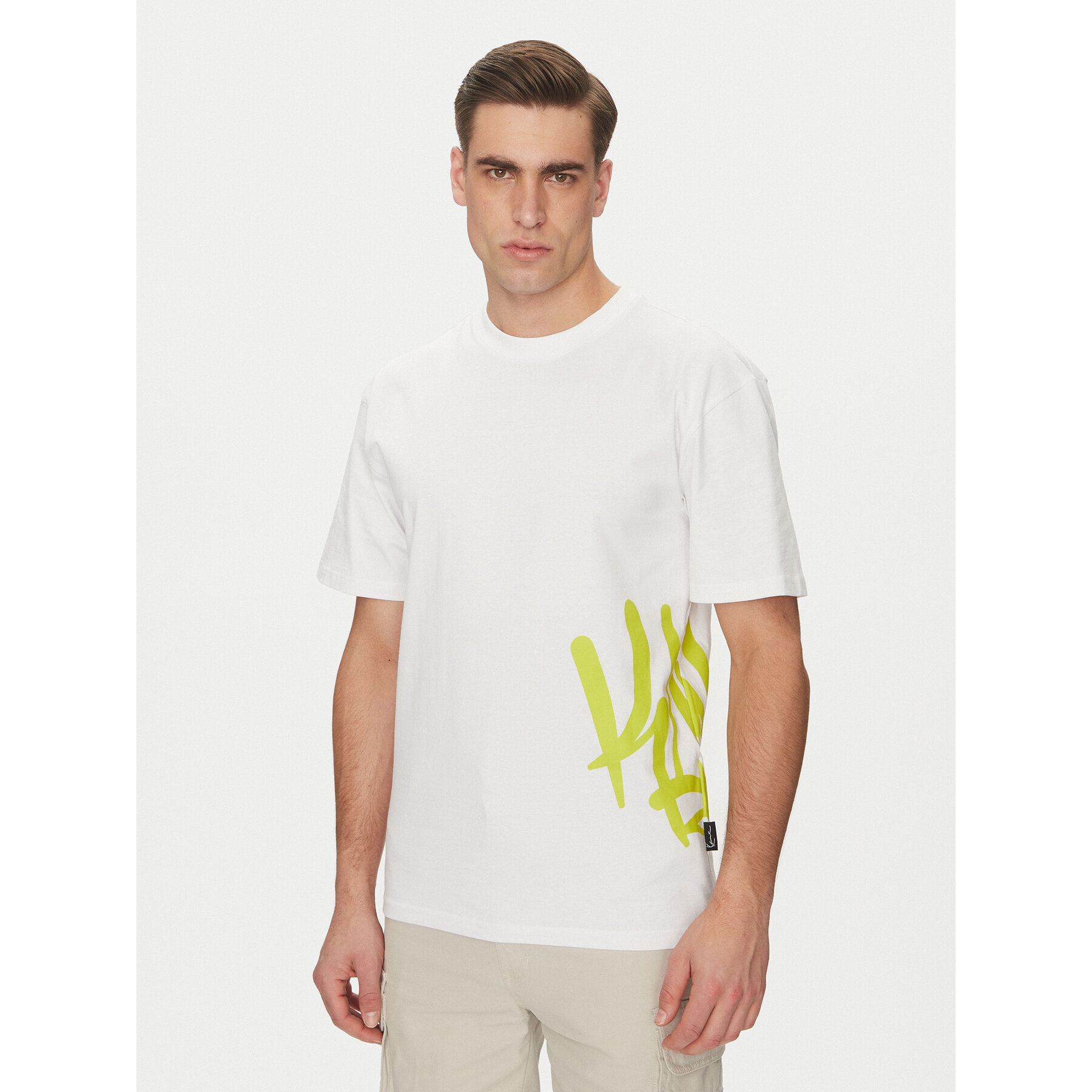 Karl Kani T-shirt Signature Tag 60300330 Bianco Regular Fit