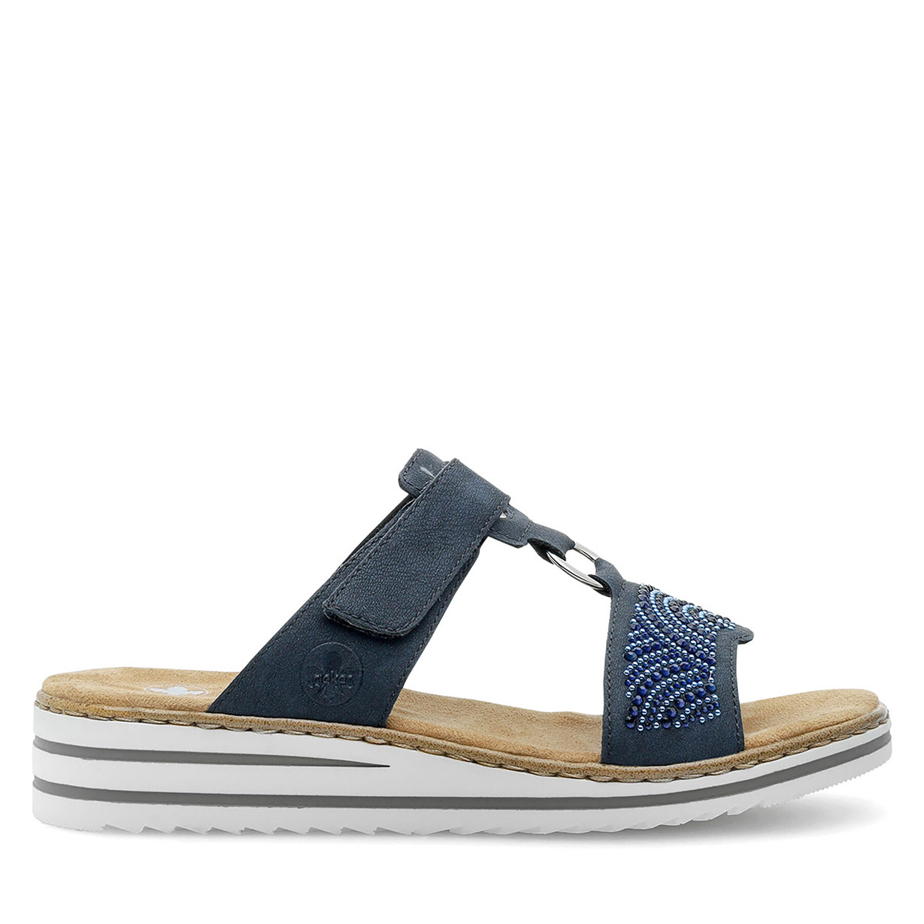 Mules / sandales de bain Rieker V0620-14 Bleu marine