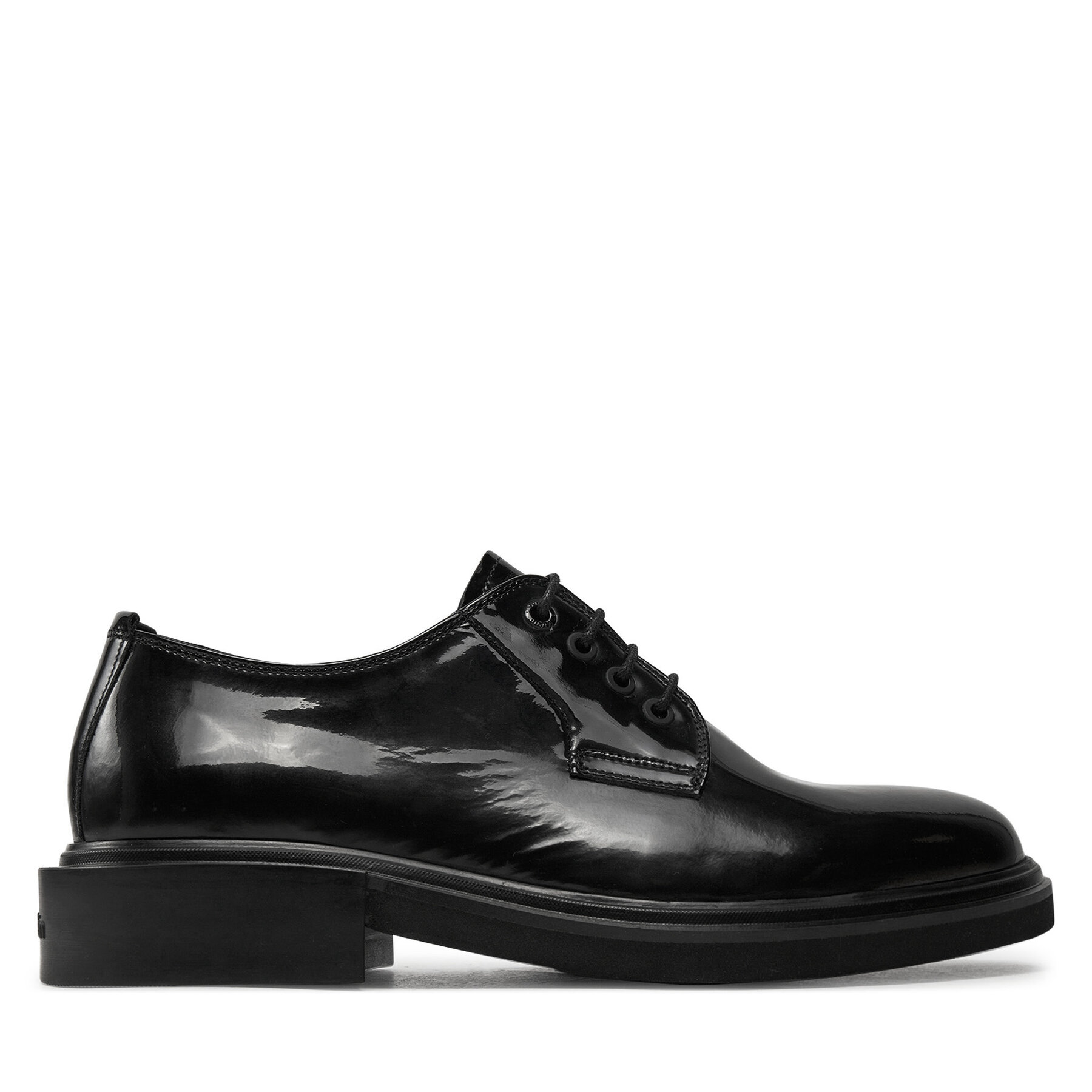 Chaussures basses Calvin Klein Postman Derby Pat HM0HM01685 Noir