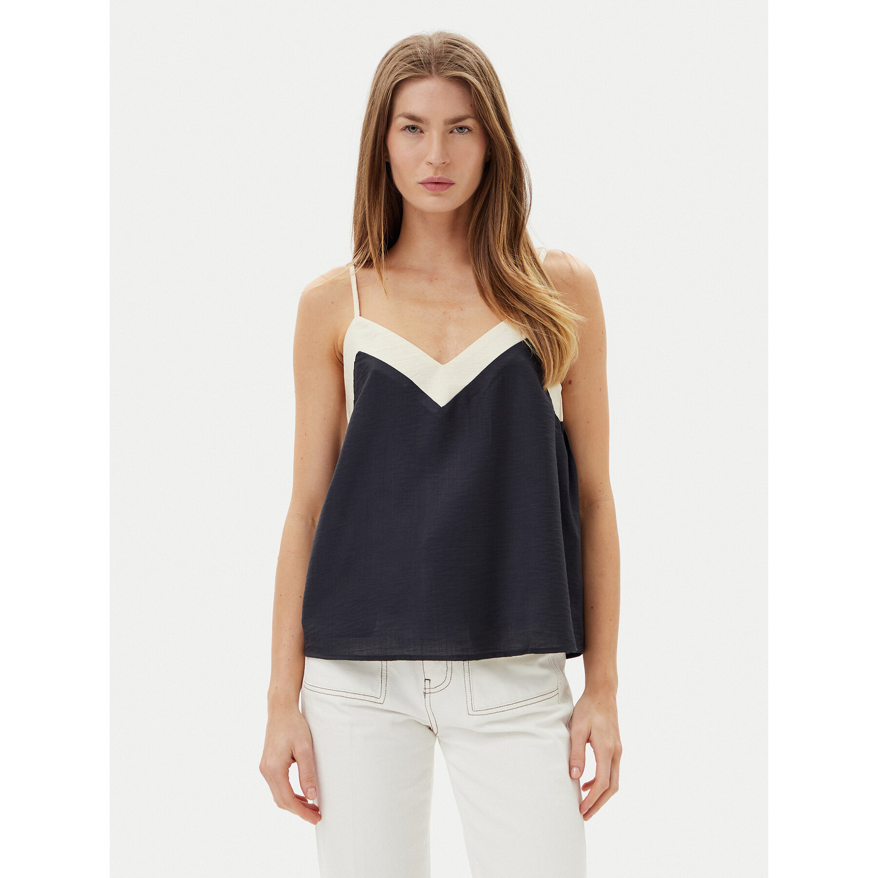 Vero Moda Vero Moda Τοπ Denise 10329790 Μαύρο Regular Fit