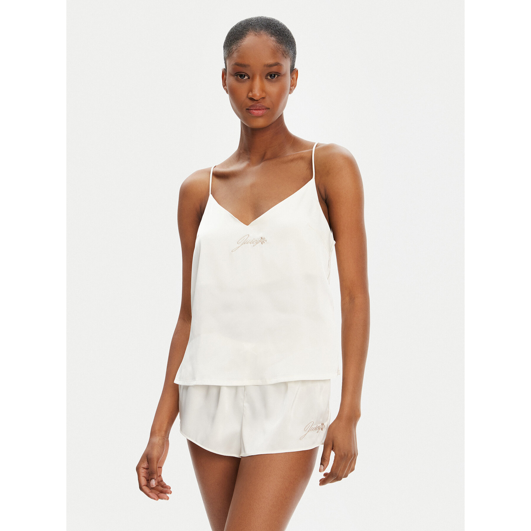 Juicy Couture Pyjama-T-Shirt JCLCT125511 Écru Regular Fit