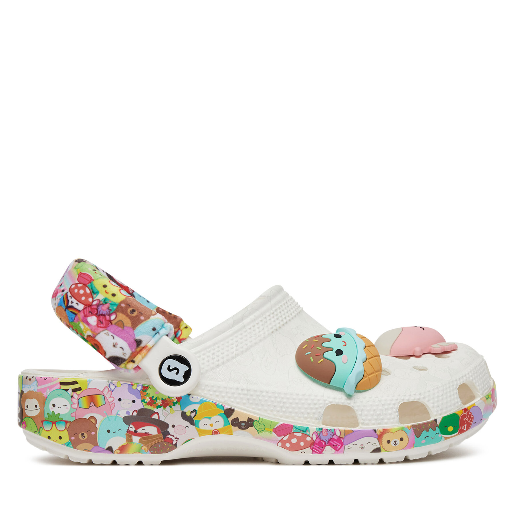 Mules / sandales de bain Crocs Classic Squishmallows Clog 210216 Blanc