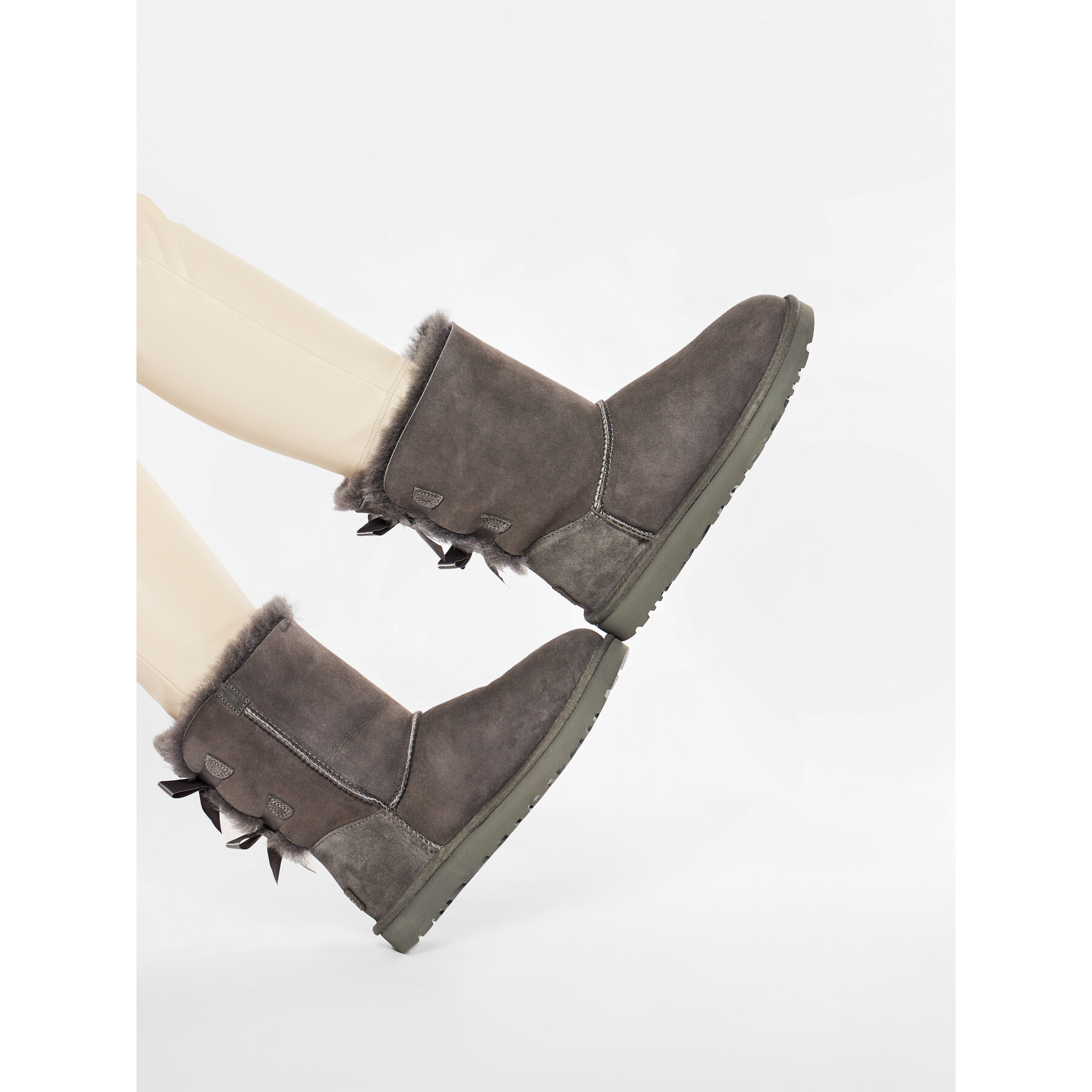 Stivali da neve Ugg W Bailey Bow II 1016225 Grigio