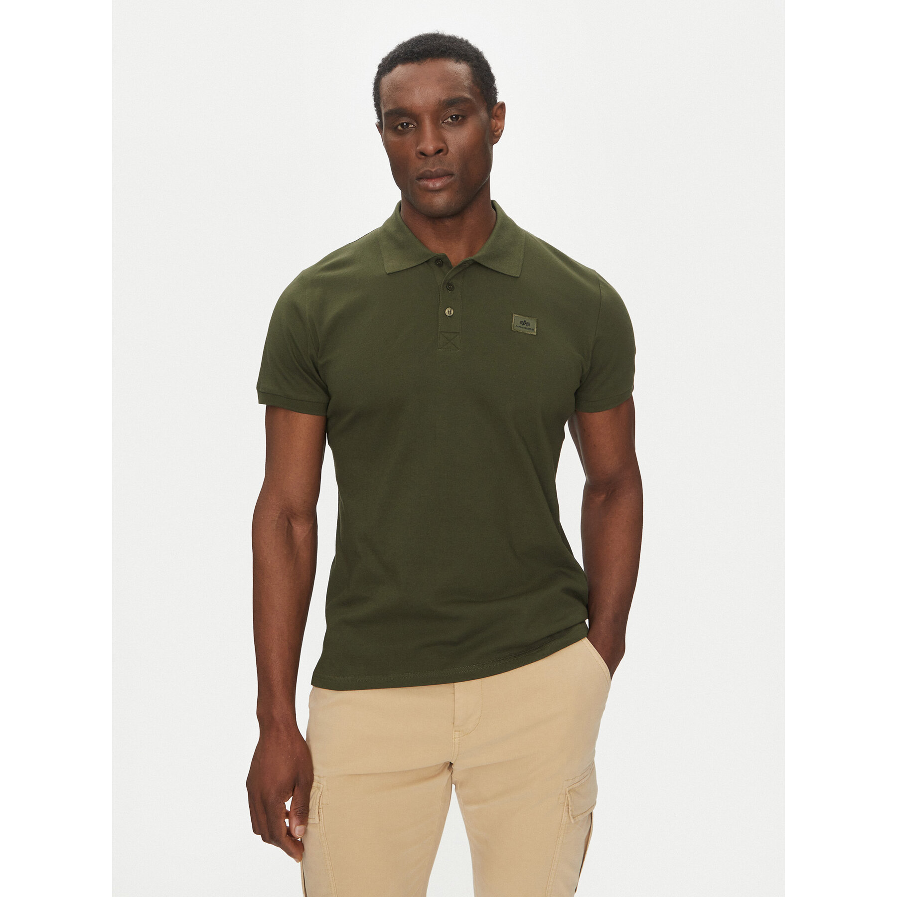 Alpha Industries Polo X-Fit 136600 Verde Regular Fit