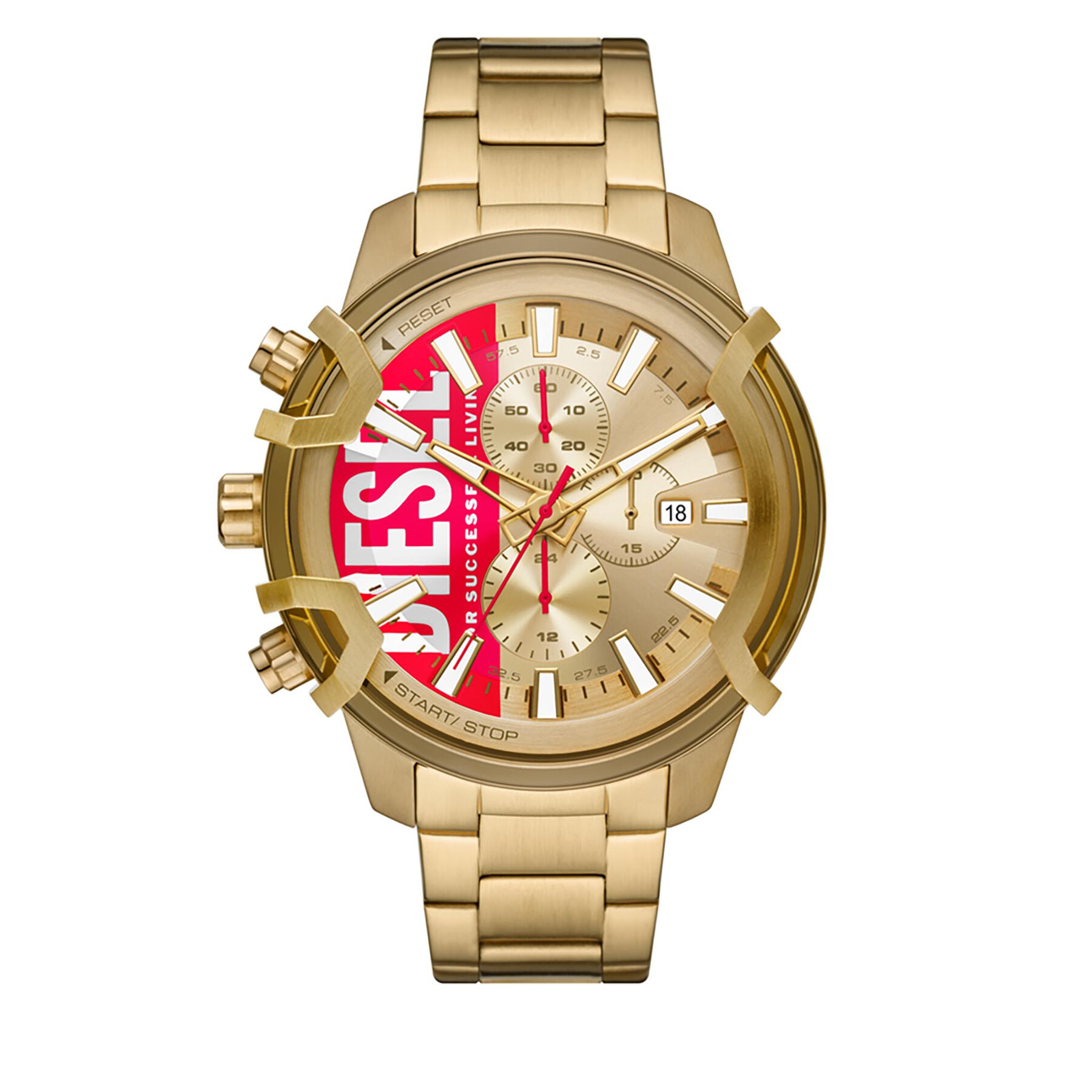 Ročna ura Diesel Griffed DZ4595 Golden/Golden