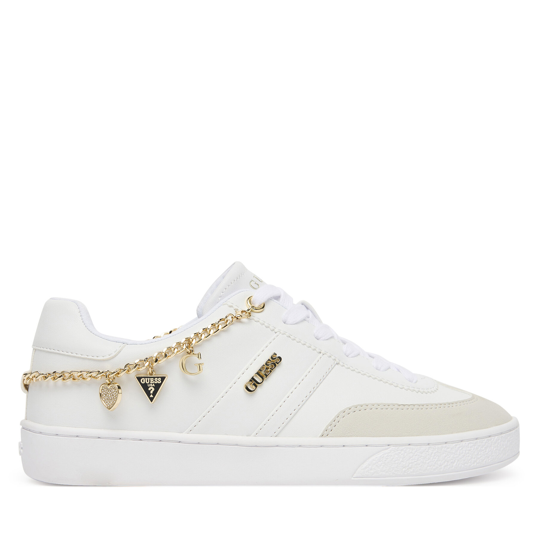 Sneakersy Guess FLTNAO LEA12 Biela