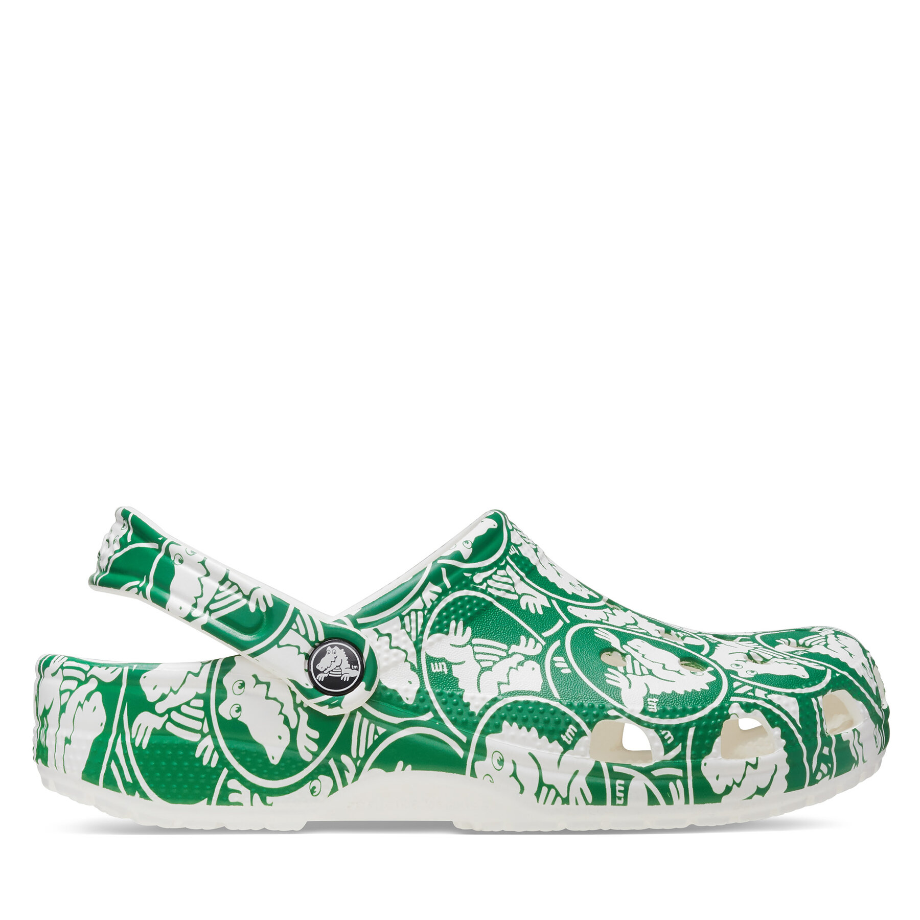 Mules / sandales de bain Crocs Classic Duke Print Clog 210003 Vert