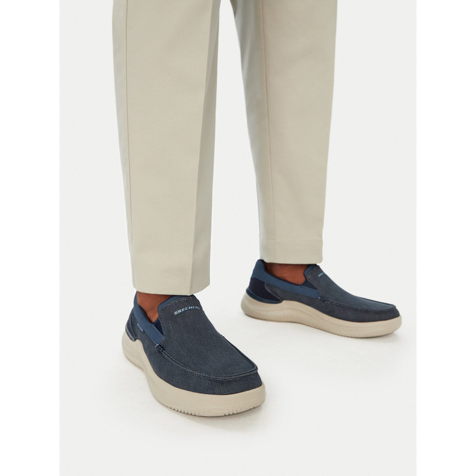 Poltopánky Skechers Relaxed Fit: Hasting - Fielden 205066/NVY Tmavomodrá