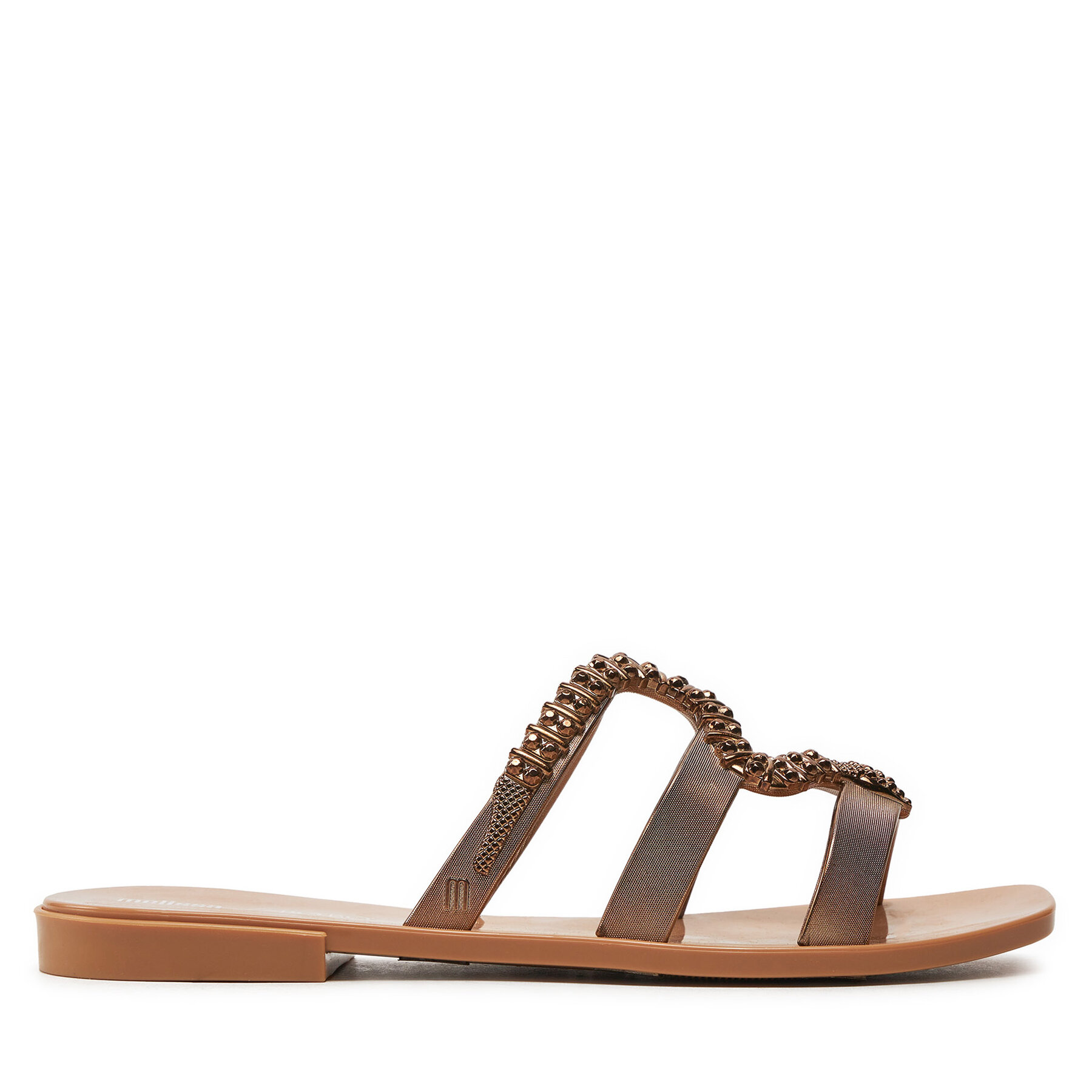 Damskie Klapki Melissa, Rozmiar 37 Brązowy Melissa Slide + Bo.Bo. Ad 33862