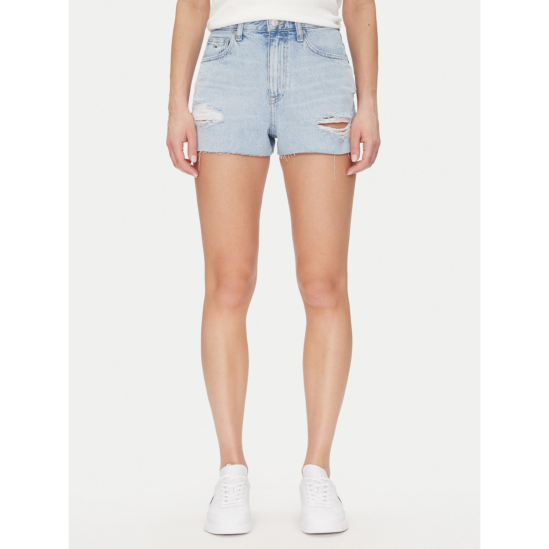 Tommy Jeans Jeansshorts Hot Pant Bi6019 DW0DW20095 Blau Regular Fit