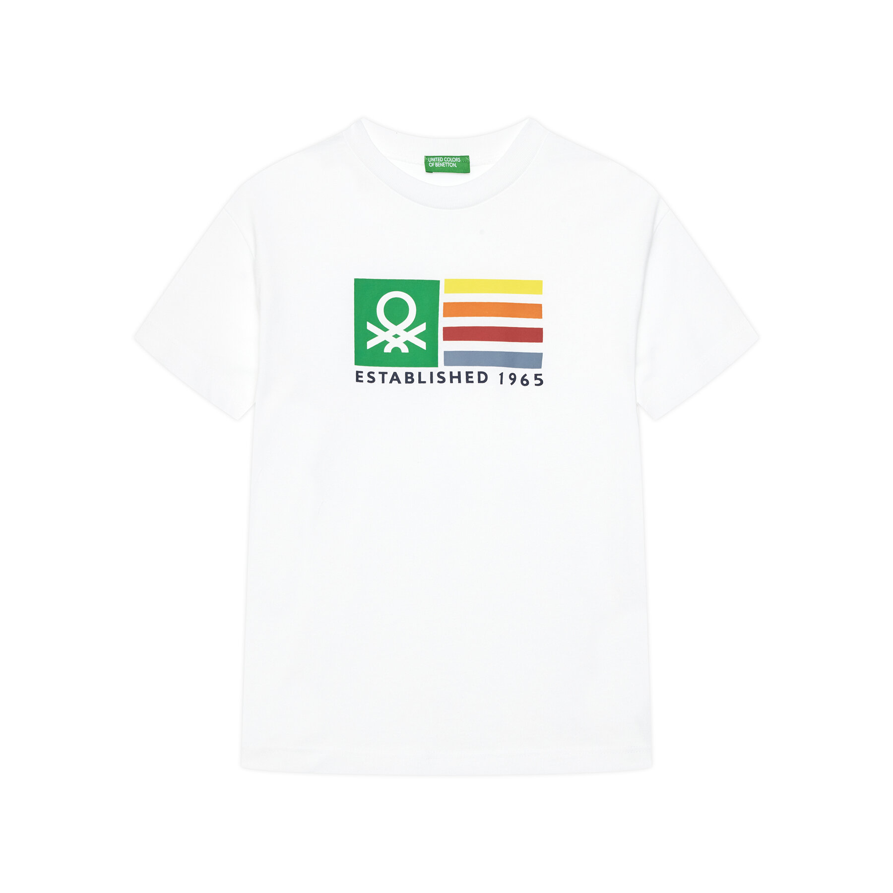 United Colors Of Benetton Póló 3I1XC10N3 Fehér Regular Fit