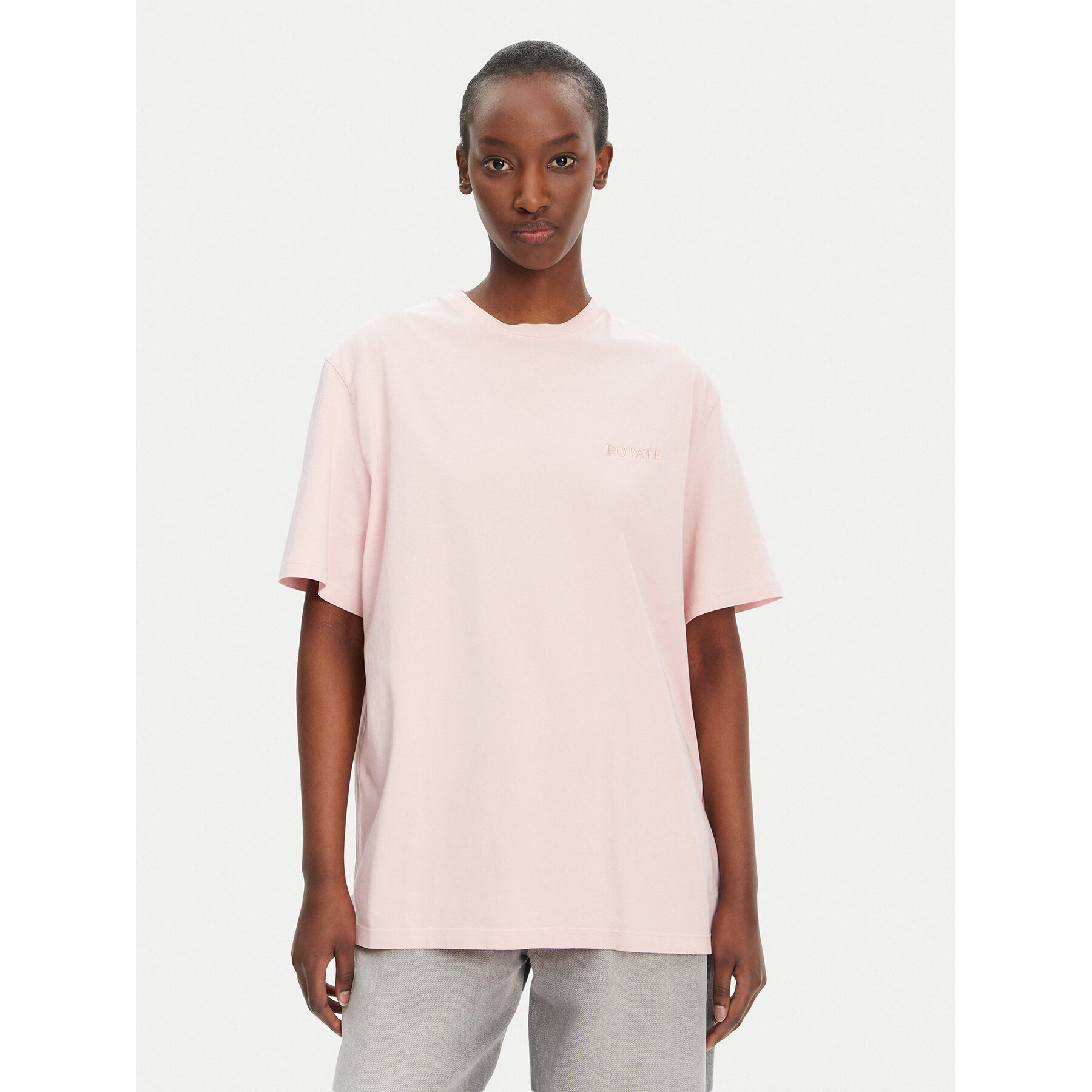 ROTATE T-shirt 1124451011 Rosa Oversize