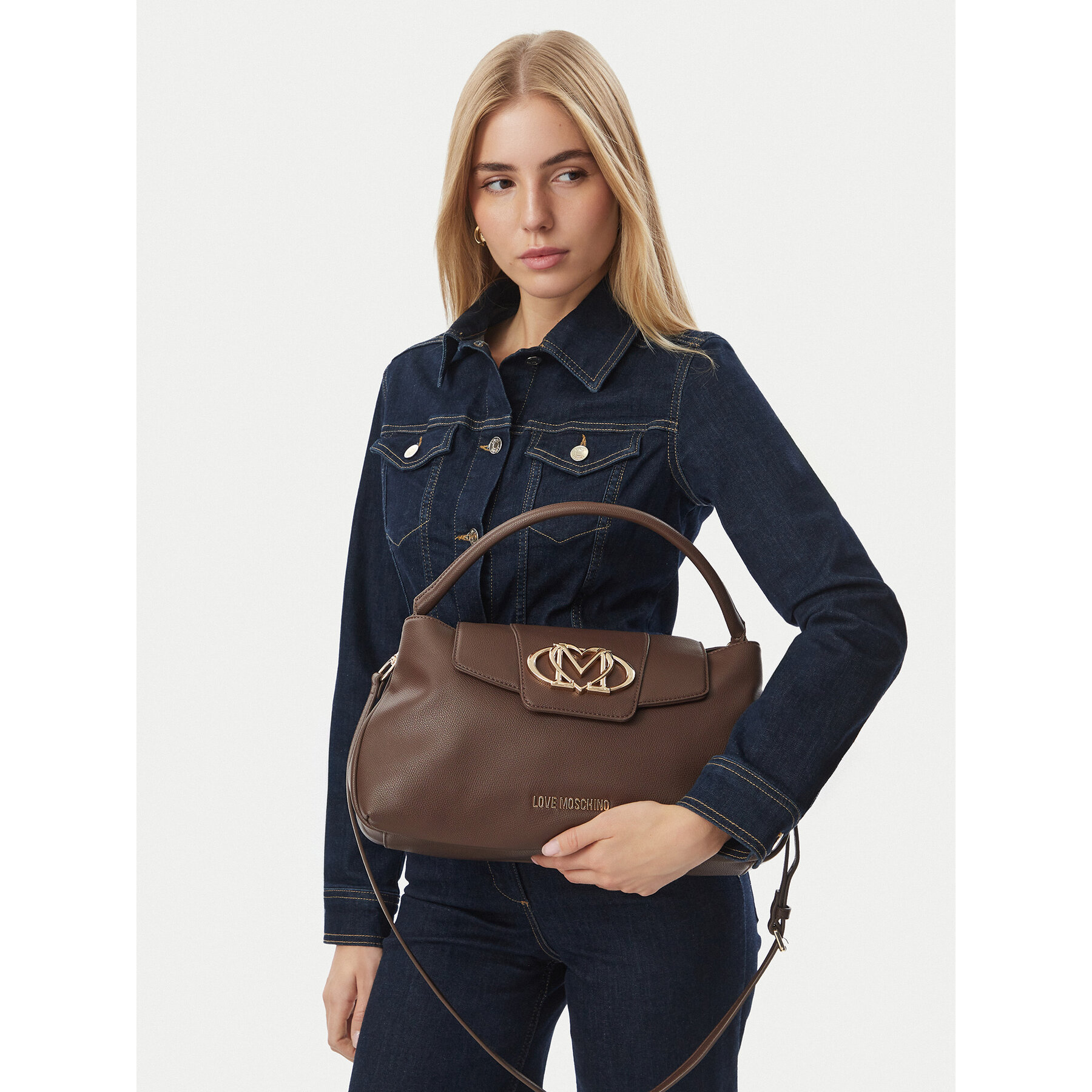 Torbica LOVE MOSCHINO JC4209PP0PKB0313 Tamno smeđa