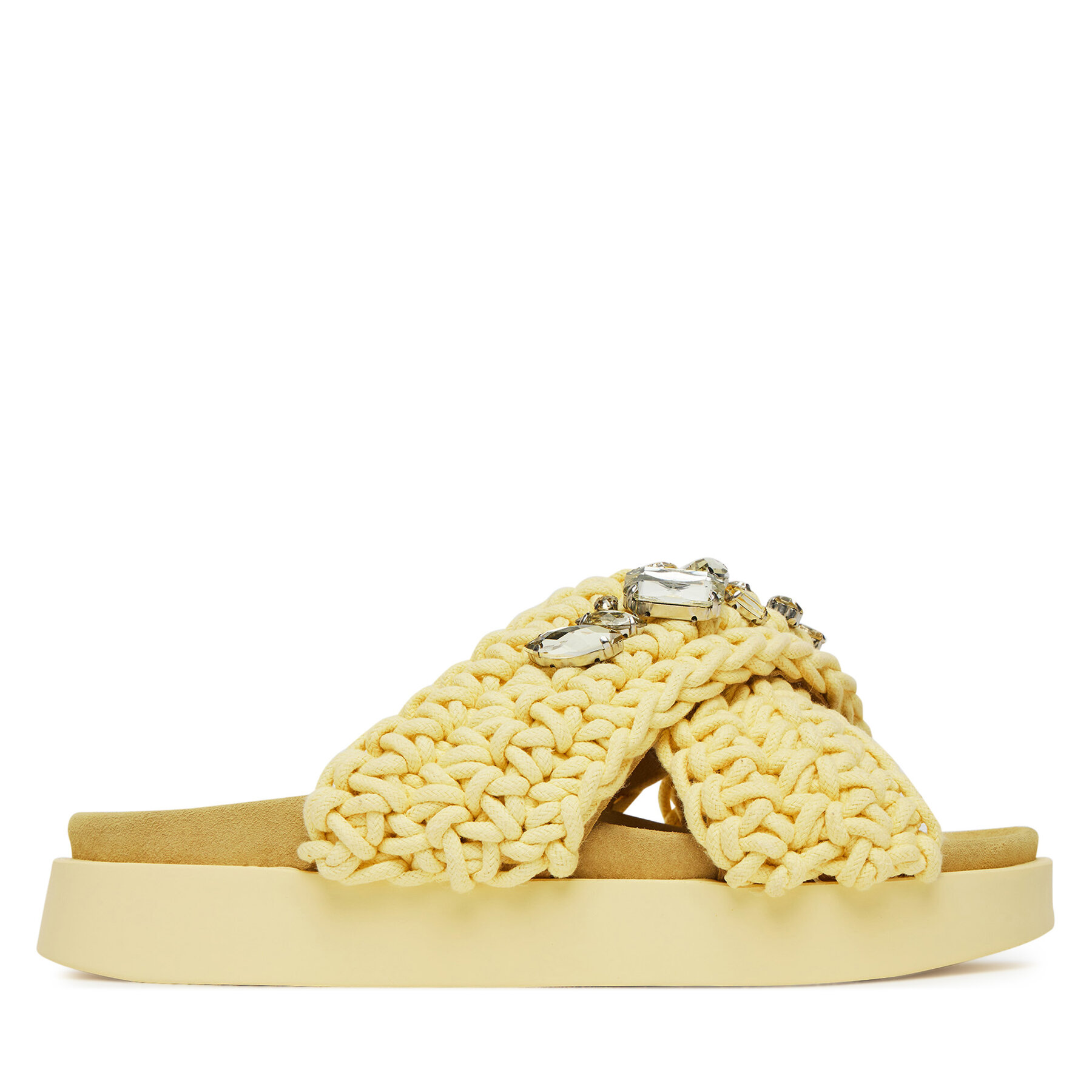 Παντόφλες Inuikii Woven Stones 70104-106 Κίτρινο