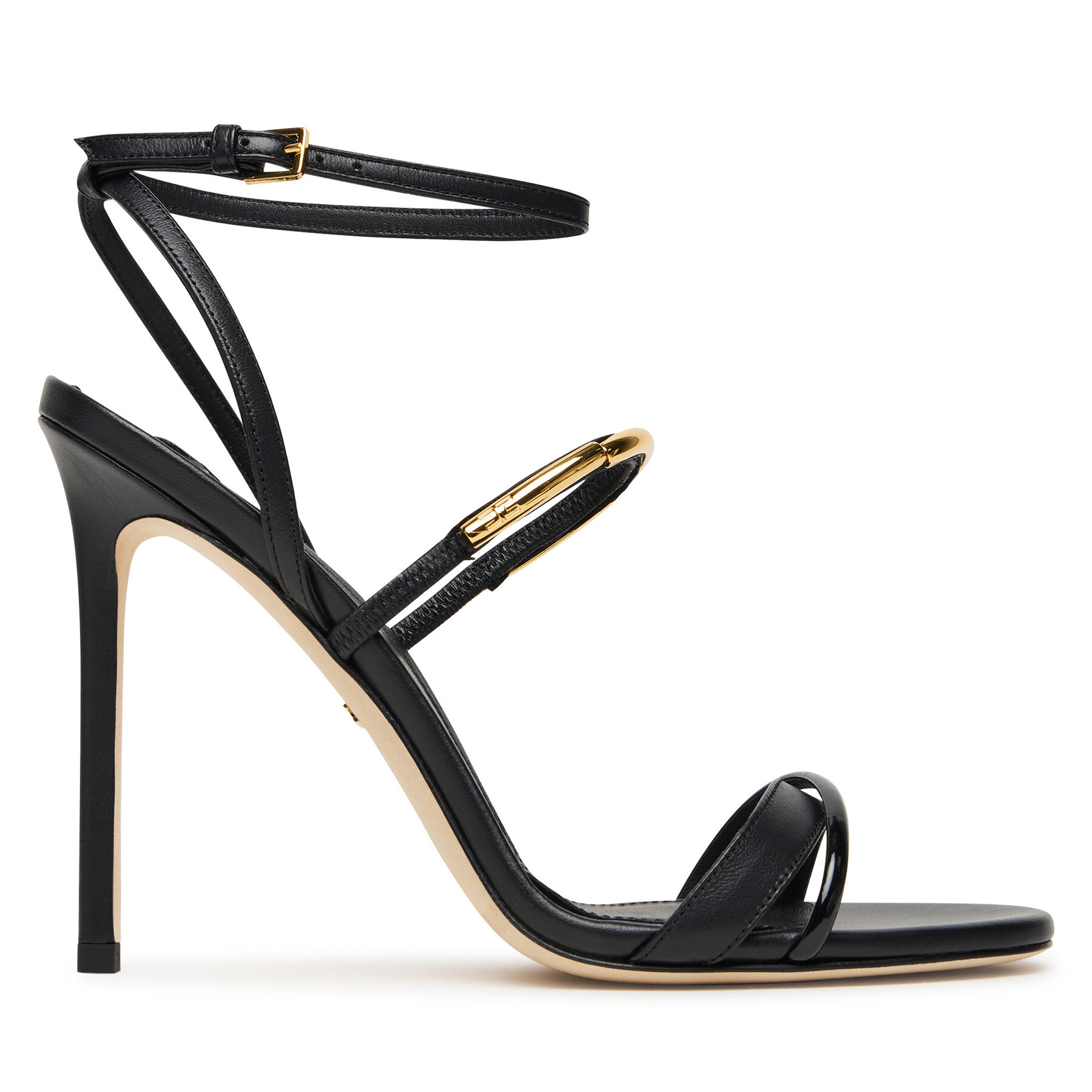 Szandál Elisabetta Franchi SA-14C-57E2-V620 Fekete