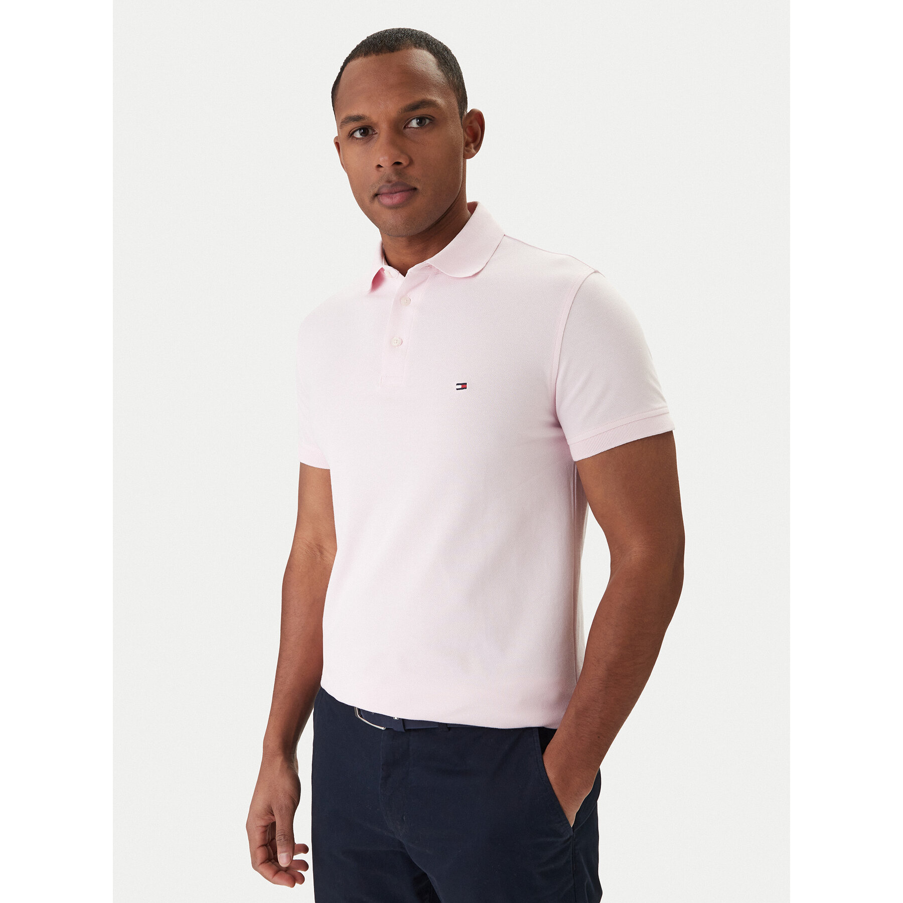 Tommy Hilfiger Polo 1985 MW0MW17771 Ružičasta Slim Fit
