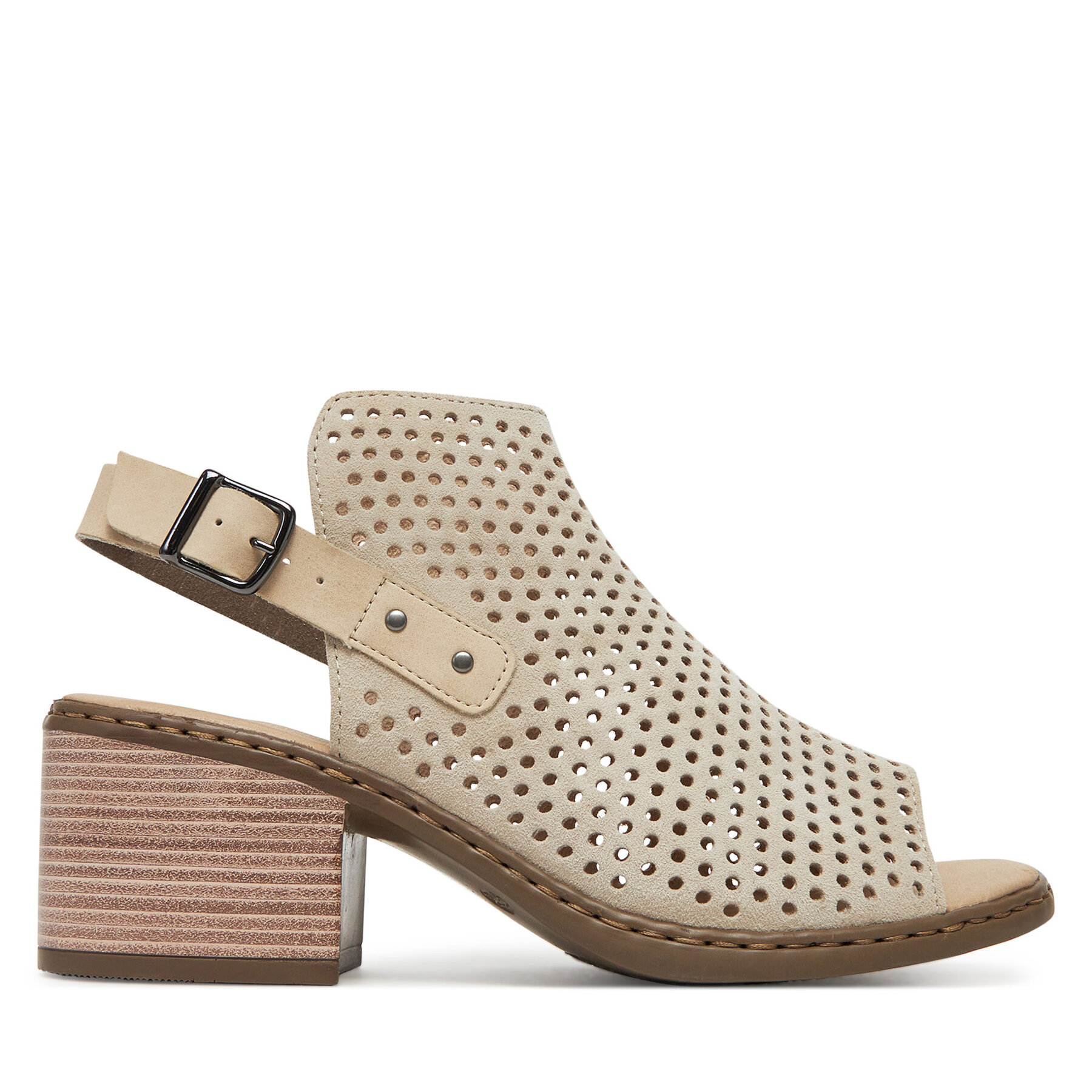 Rieker Mujer Sandalias, Talla : 37, Beige claro, CEO-V0590-60