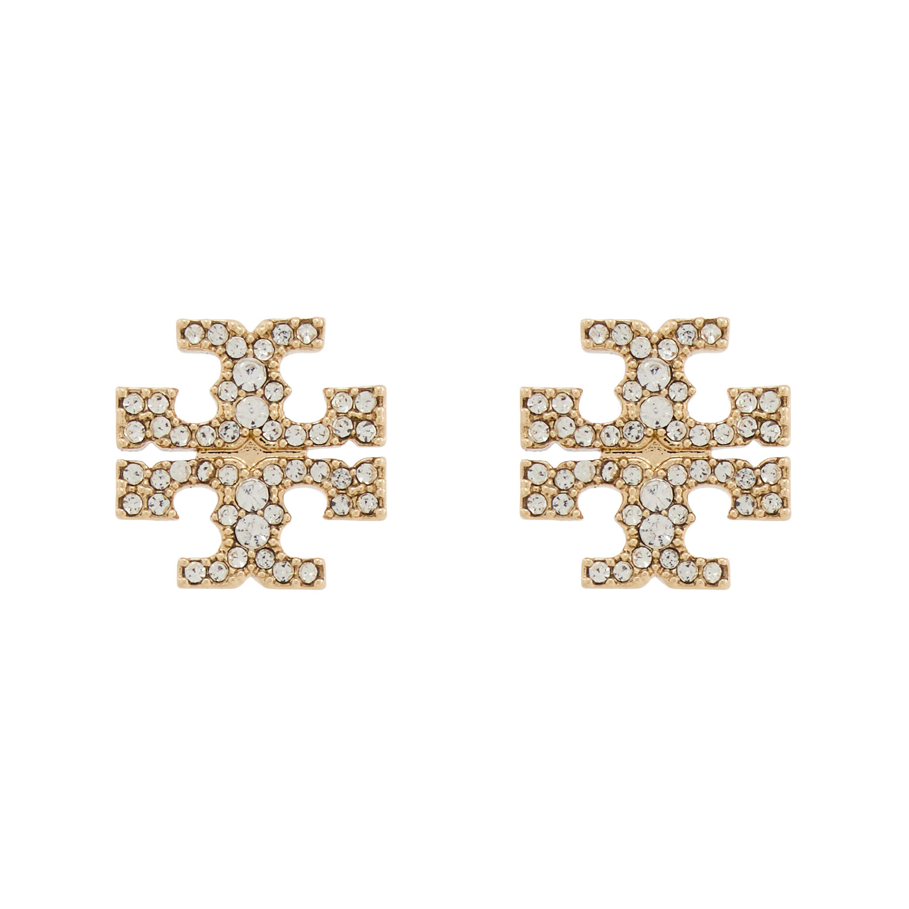 Обици Tory Burch Kira Pave Stud 158535 Златист