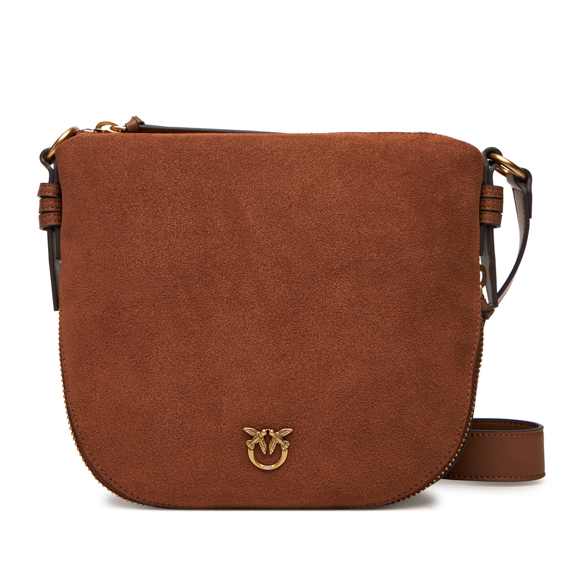 Geantă PINKO Hobo Zip Around Mini Al 25-26 PLTT 105332 A2JH Maro