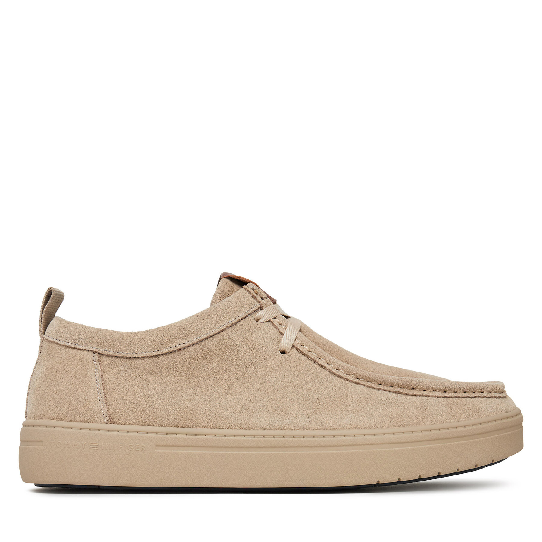 Scarpe basse Tommy Hilfiger Modern Light Suede Moc Toe Shoe FM0FM05501 Beige