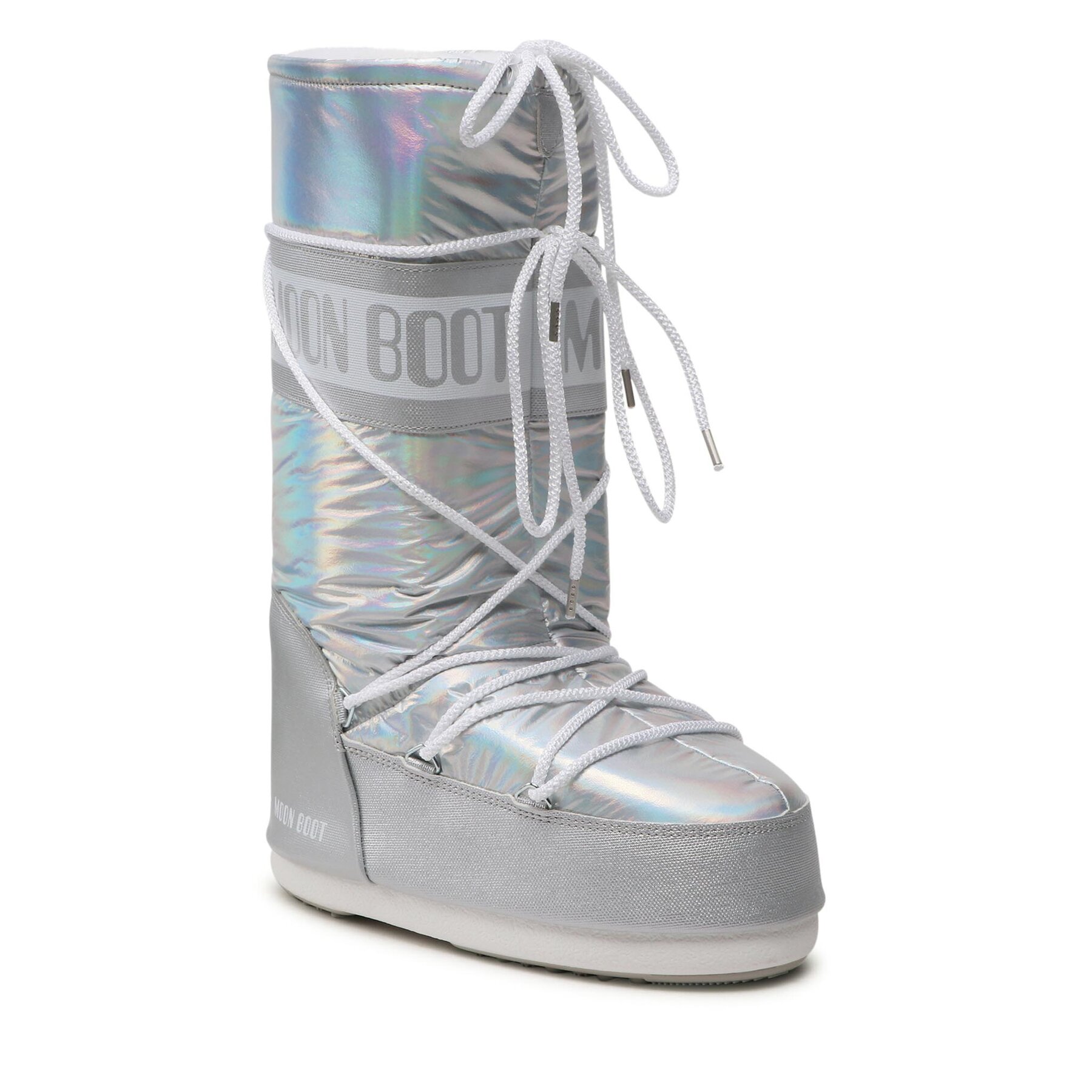 Cizme de zăpadă Moon Boot Icon Met 14027500003 Silver