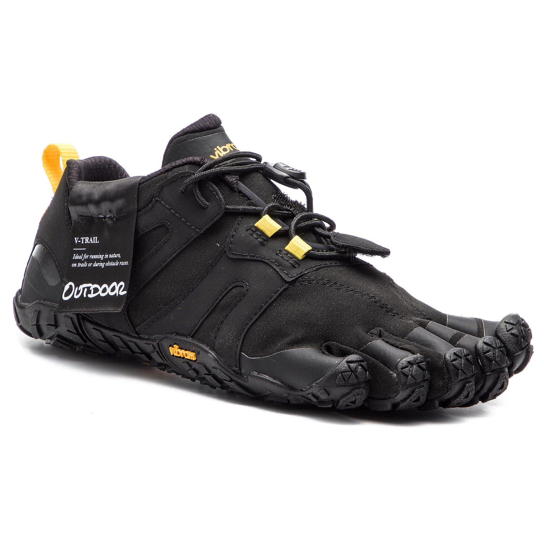 Pantofi Vibram Fivefingers V-Trail 2.0 19W7601 Black/Yellow 19W7601 imagine super redus 2022