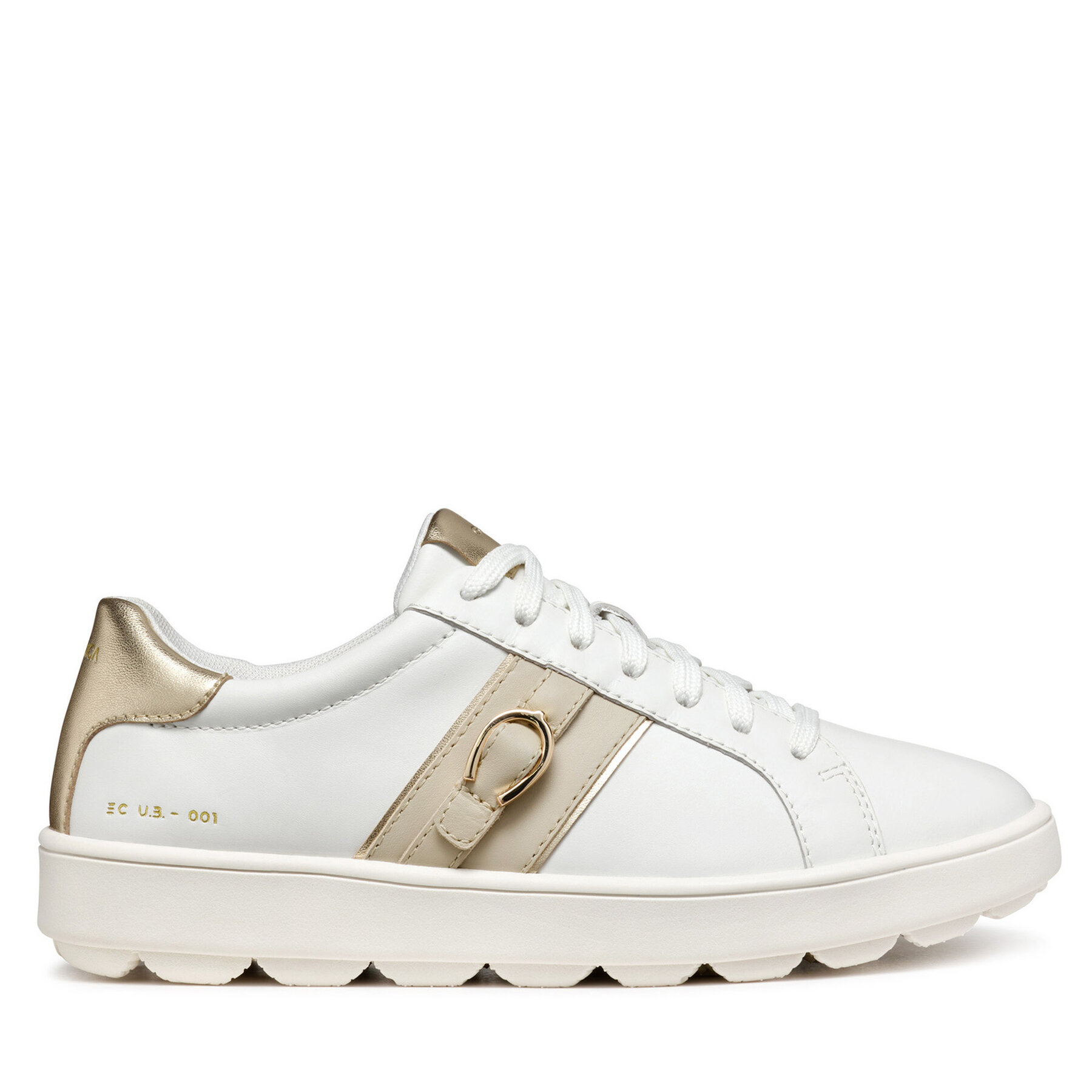 Sneakersy Geox D Spherica ECUB-1 D46WEA 00085 C1ZH6 Biela