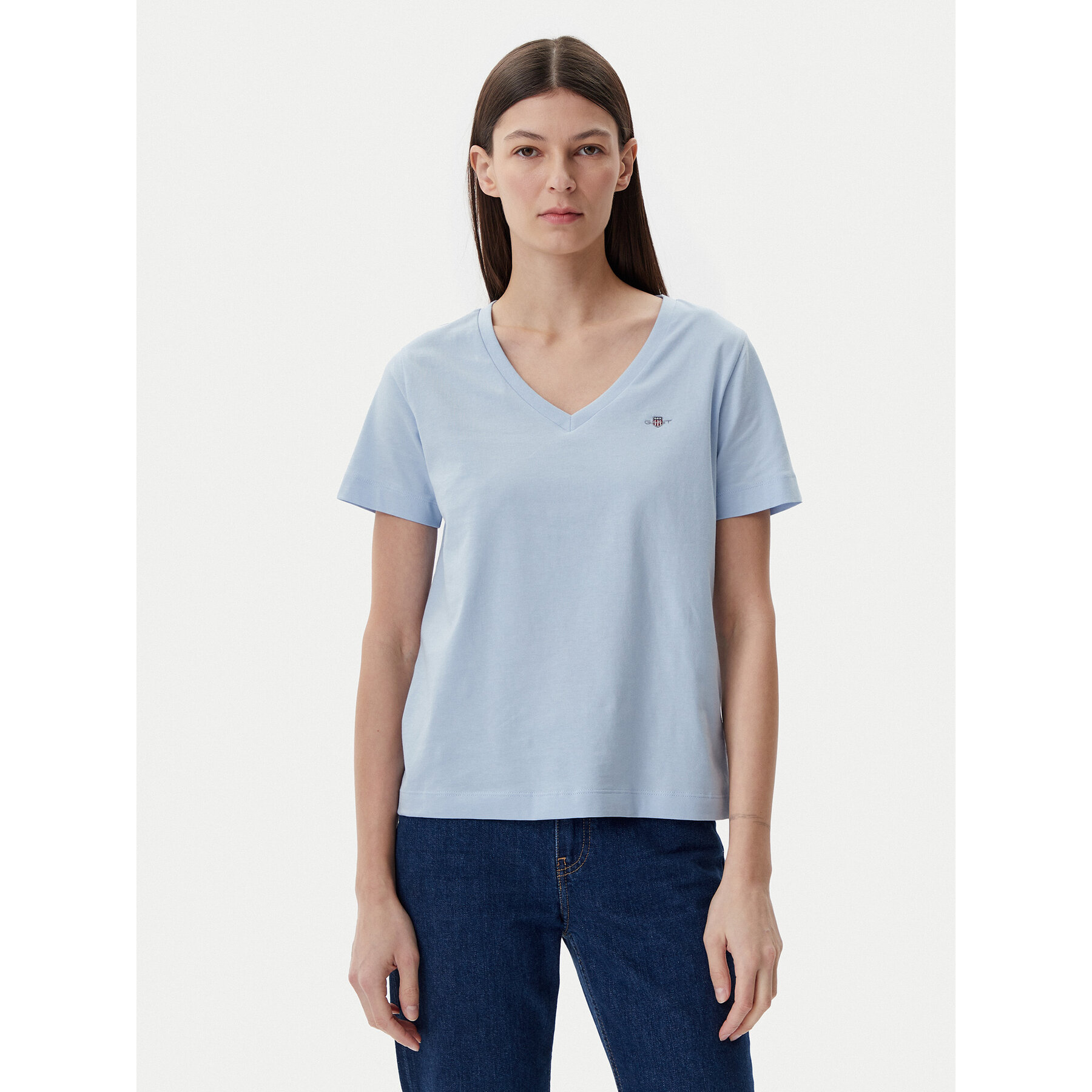 Gant T-Shirt Shield 4200750 Μπλε Regular Fit