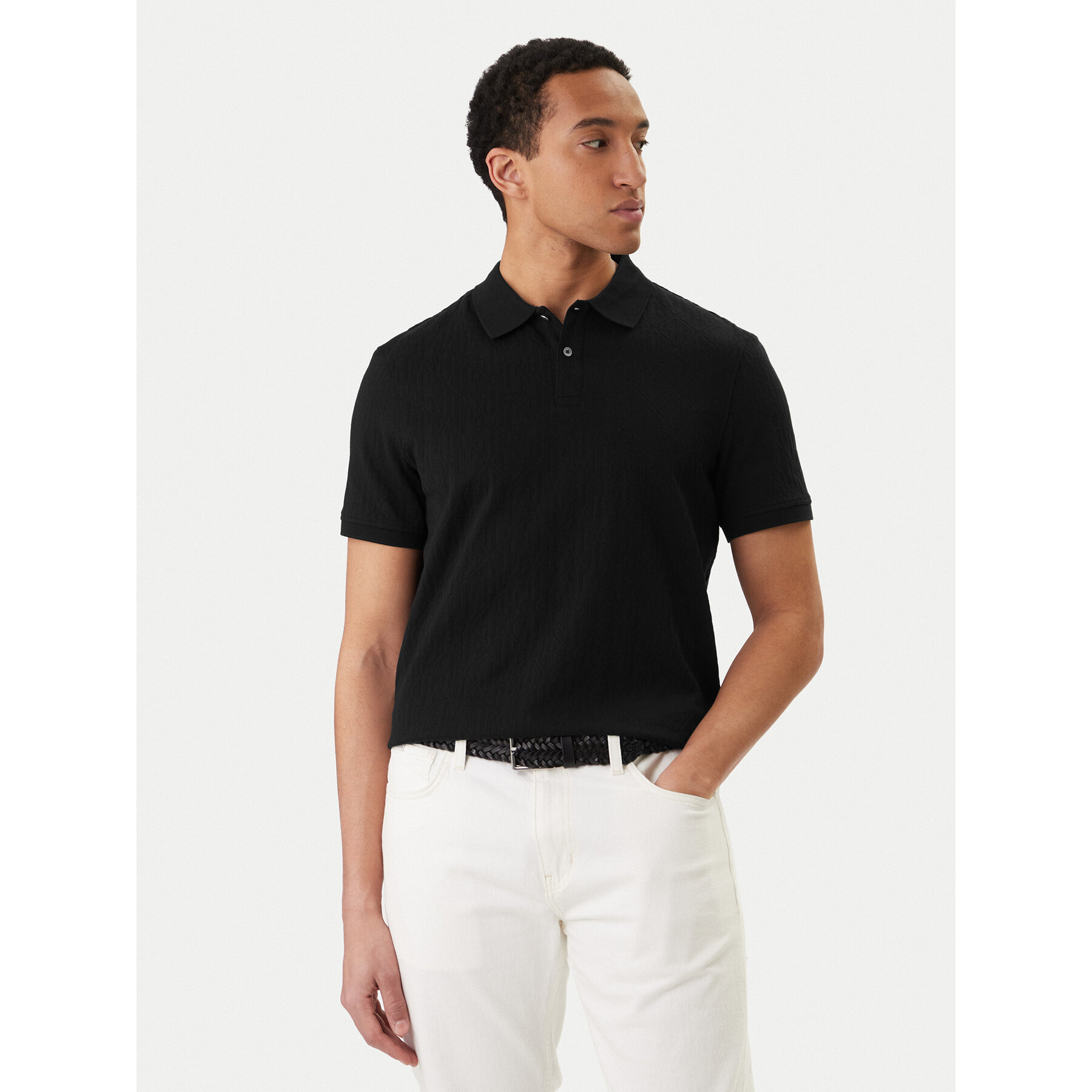 Guess Poloshirt M6RP05 KD181 Schwarz Regular Fit