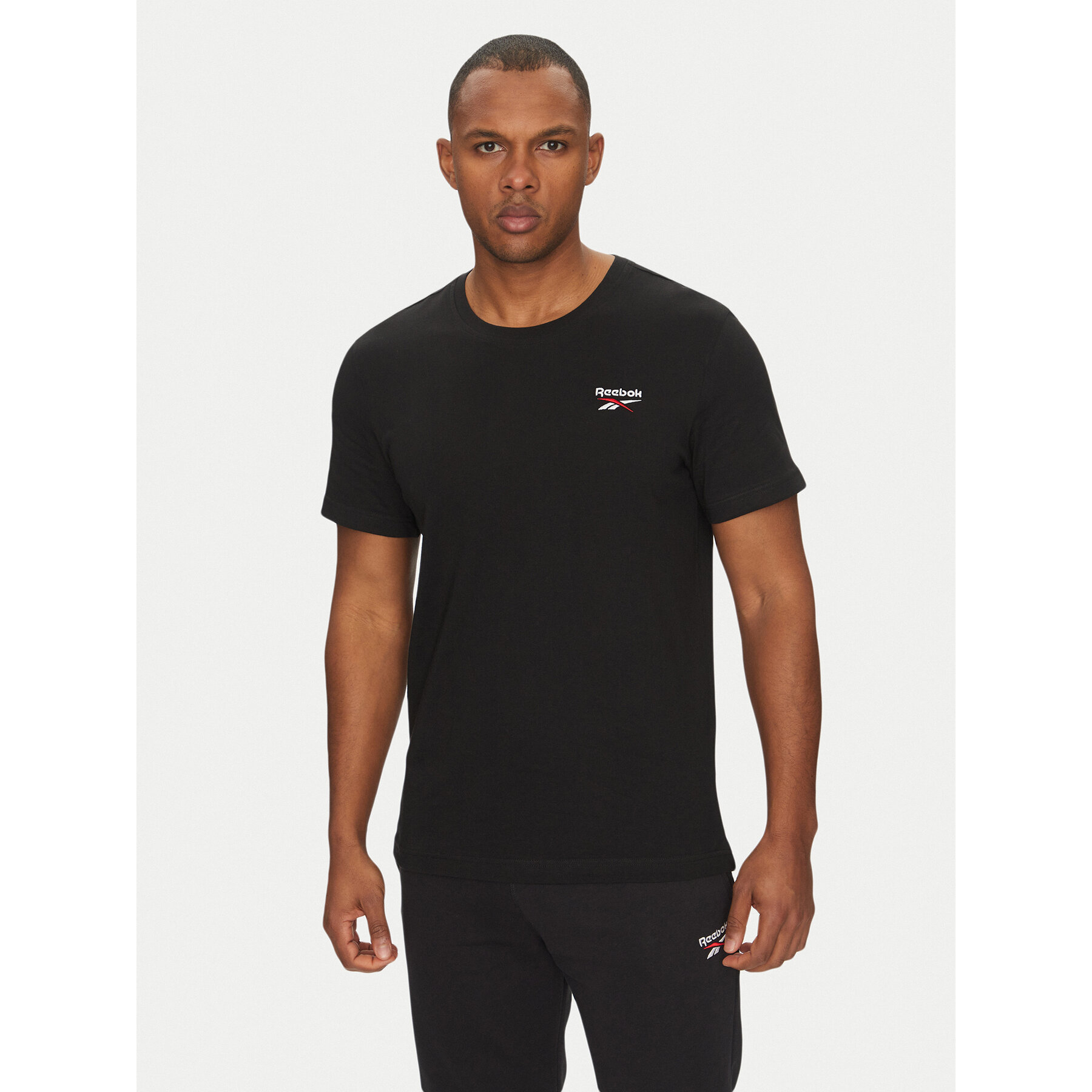 Reebok Majica 100221874 Črna Regular Fit