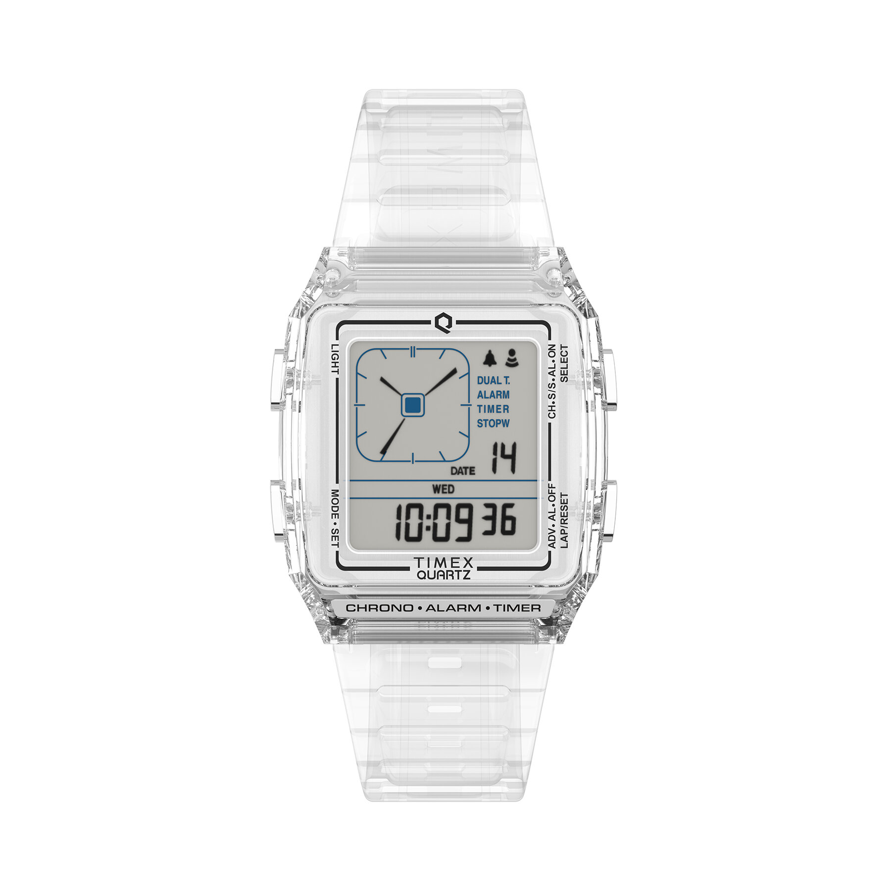 Ceas Timex Q LCA TW2W45200 Transparent