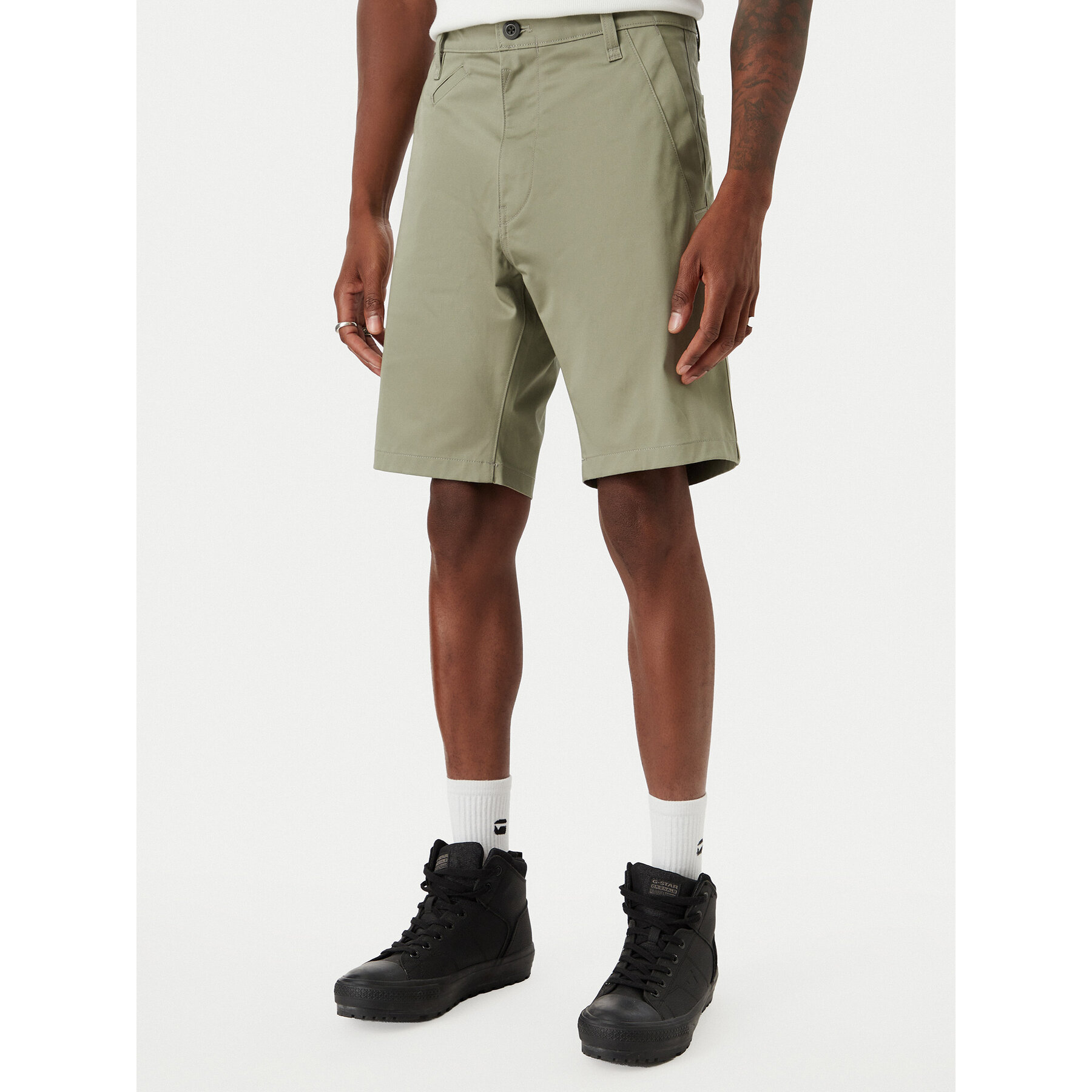 G-Star Raw Kratke hlače Bronson 3.0 D26337-5126 Zelena Slim Fit