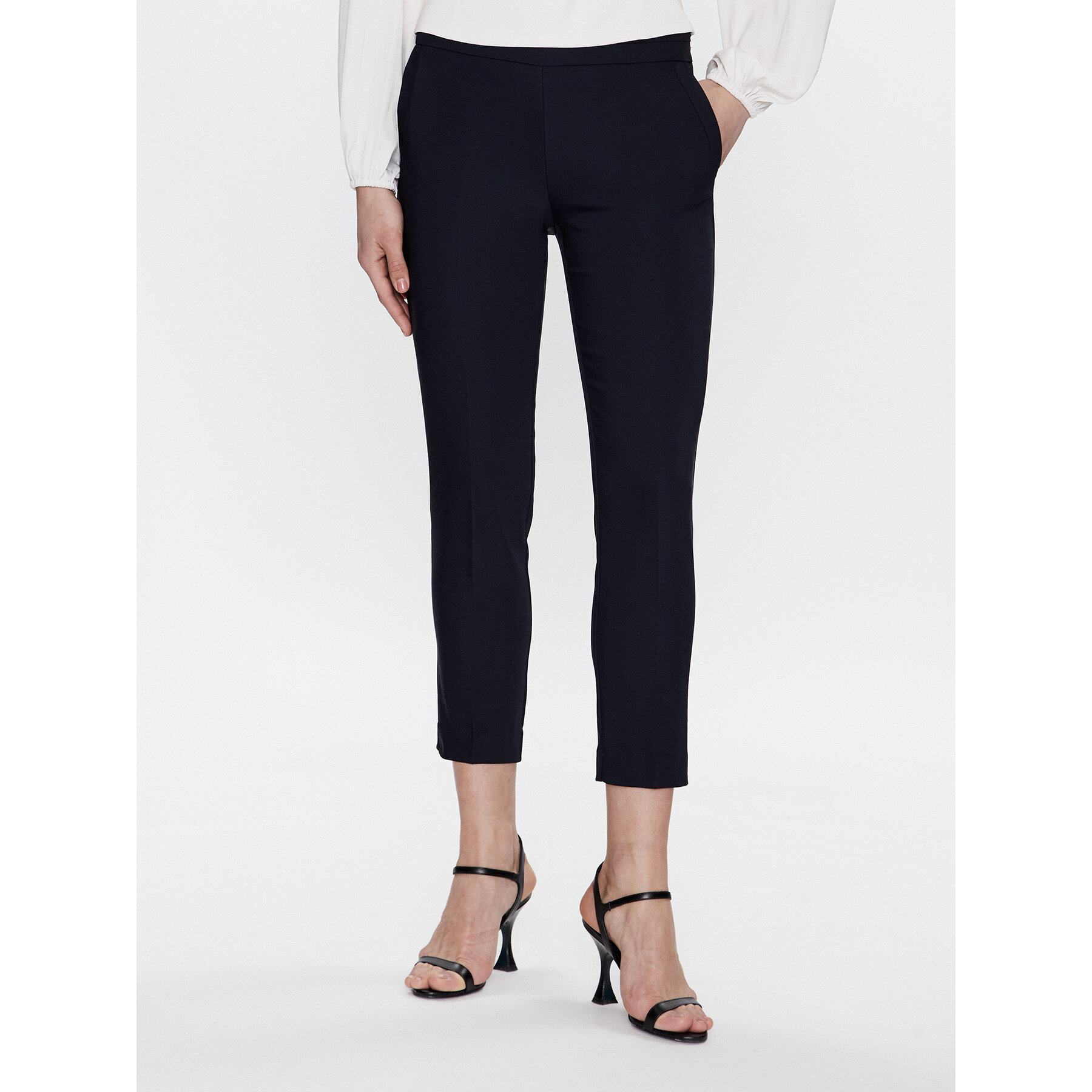 Morgan Stoffhose 211-PROSY.F Dunkelblau Slim Fit