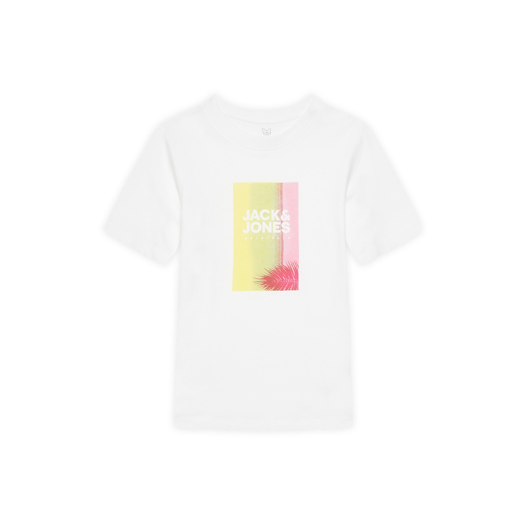 Jack & Jones Junior Marškinėliai Varenna 12278349 Balta Regular Fit