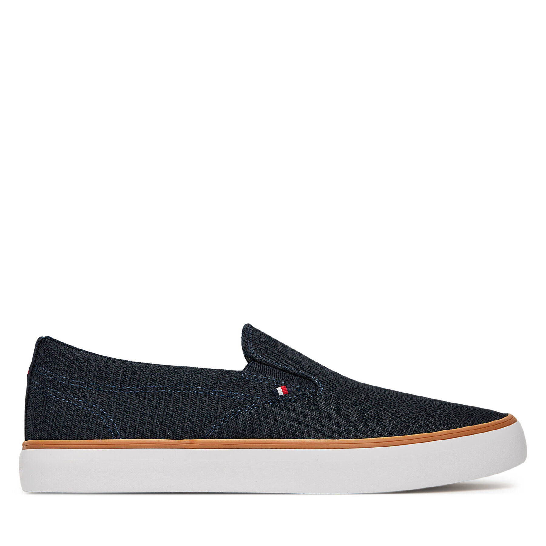 Tenisky Tommy Hilfiger Th Hi Vulc Core Low Ii Slipon FM0FM05514 Tmavomodrá
