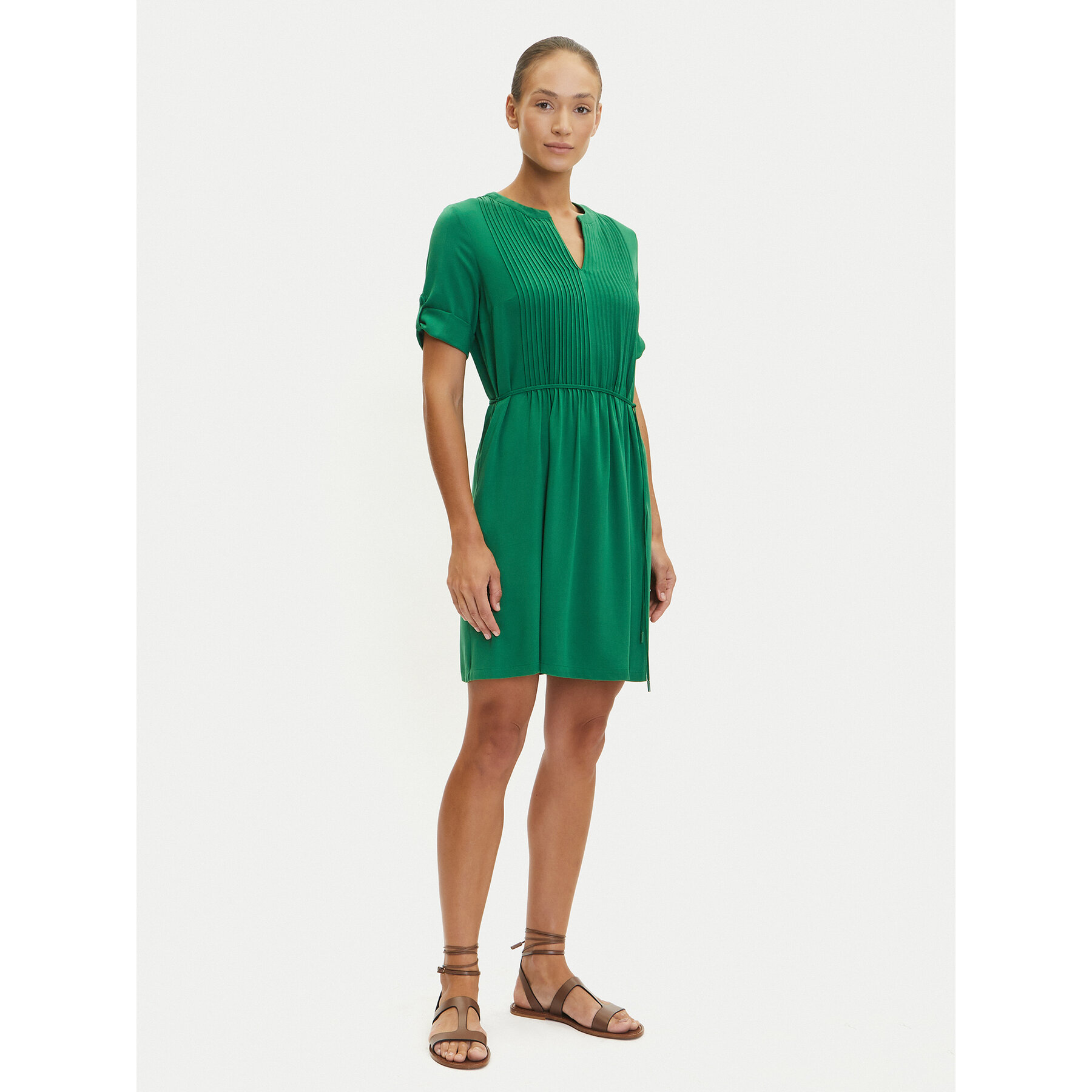 Tatuum Kleid für den Alltag Oliwera T2505.208 Grün Regular Fit