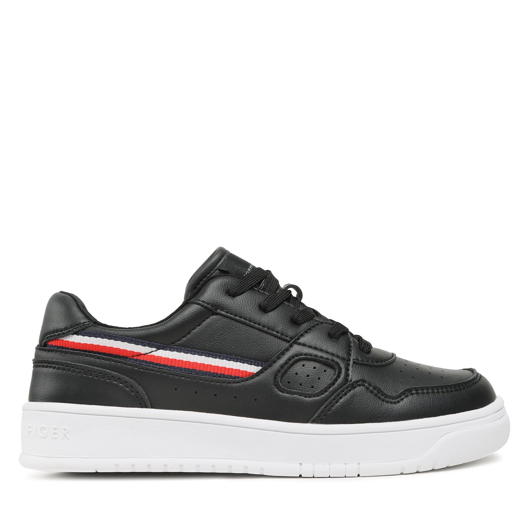 Αθλητικά Tommy Hilfiger Stripes Low Cut Lace-Up Sneaker T3X9-32848-1355 S Μαύρο