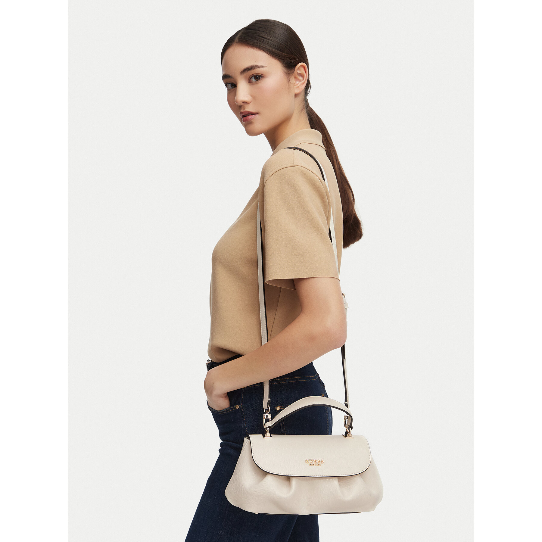 Torbica Guess Amorette HWBG78 98190 Krem