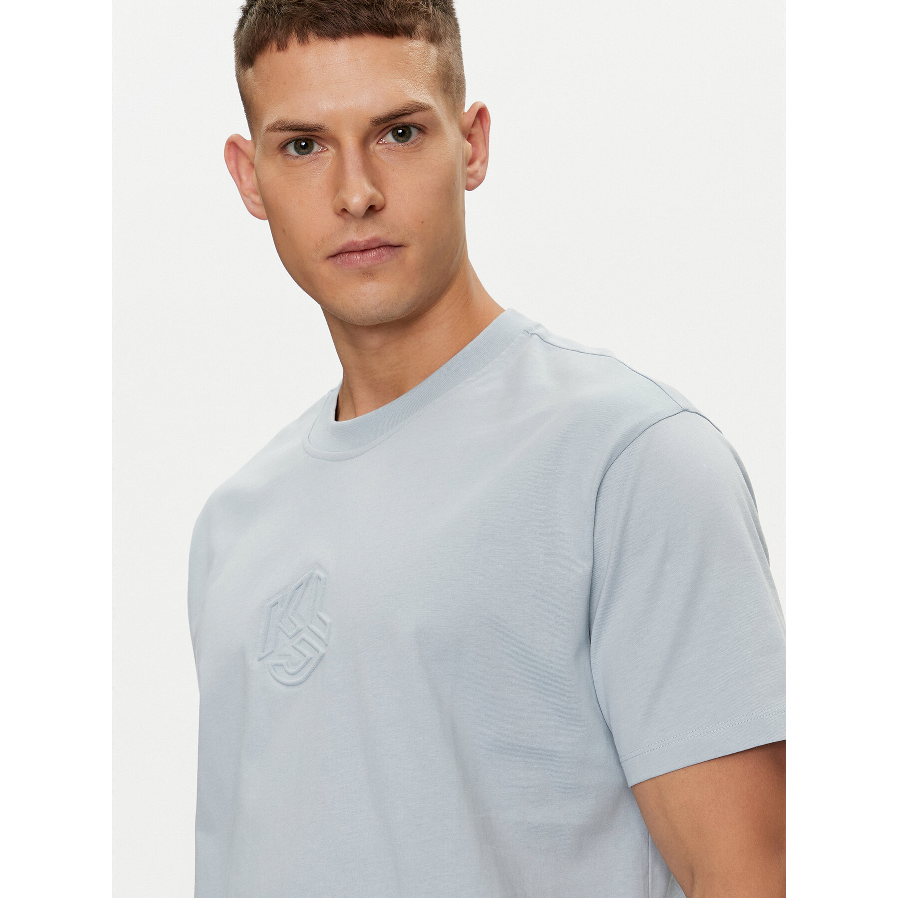 Karl Lagerfeld Jeans T-shirt 241D1705 Blu Regular Fit