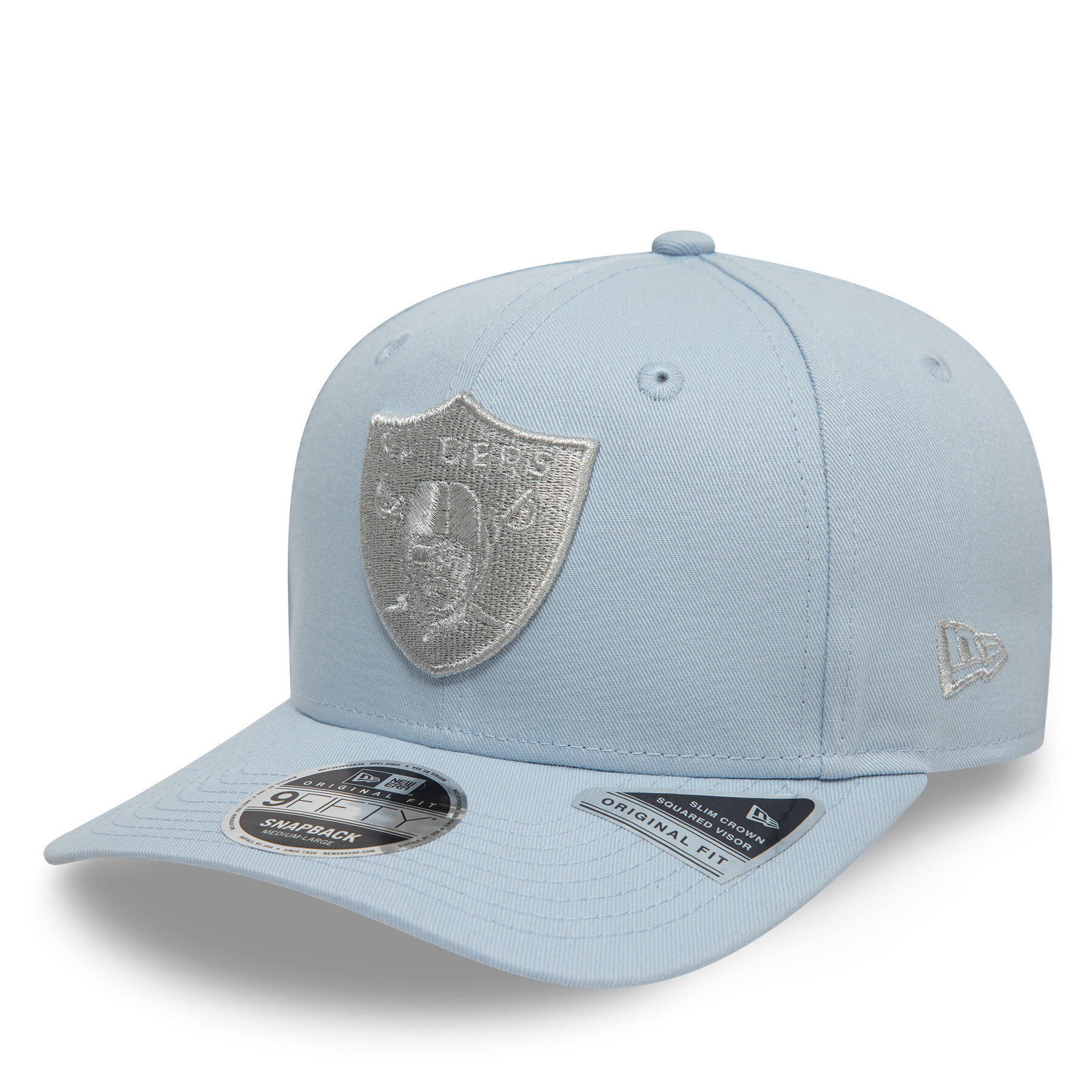 Șapcă New Era Las Vegas Raiders Metallic 9FIFTY 60595207 Albastru celest