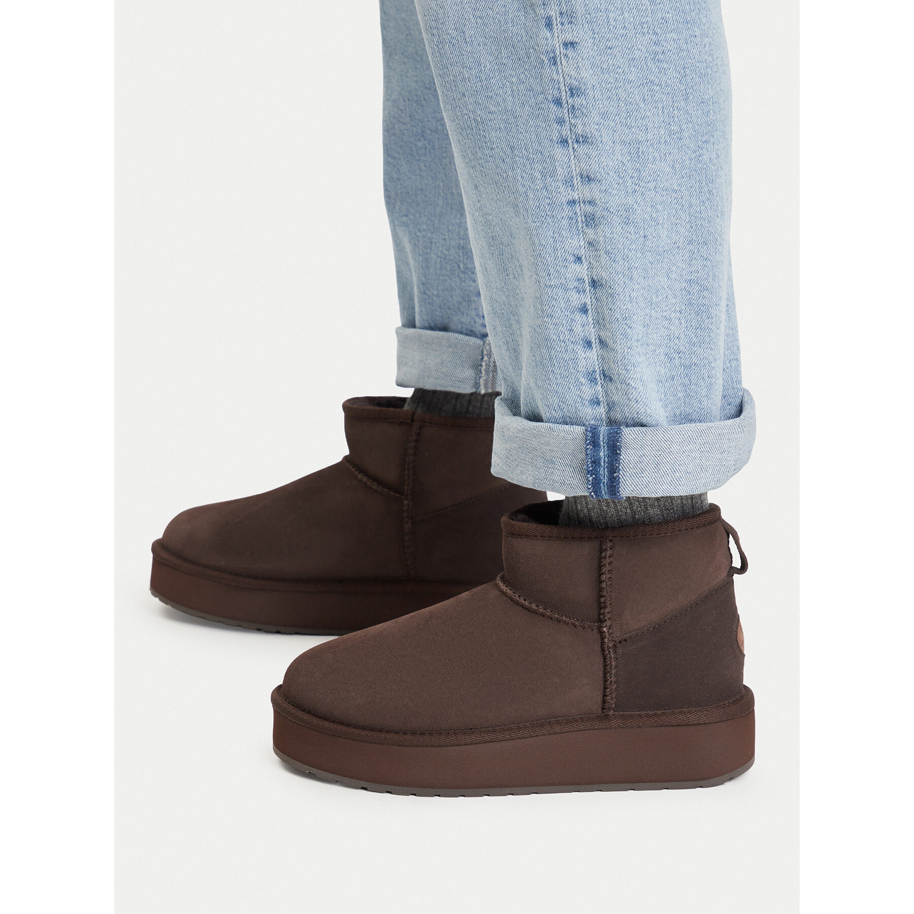 Sněhule EMU Australia Stinger Micro Flatform 2.1 W13296 Tmavě hnědá