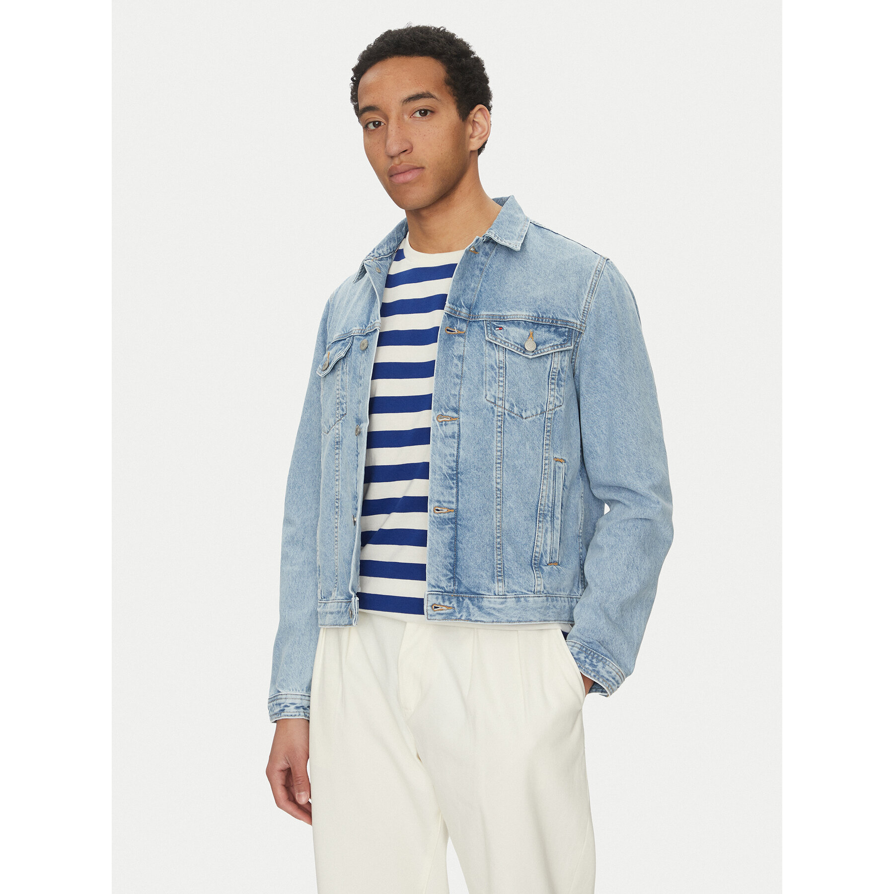 Tommy Hilfiger Jeansjacke MW0MW38956 Blau Regular Fit