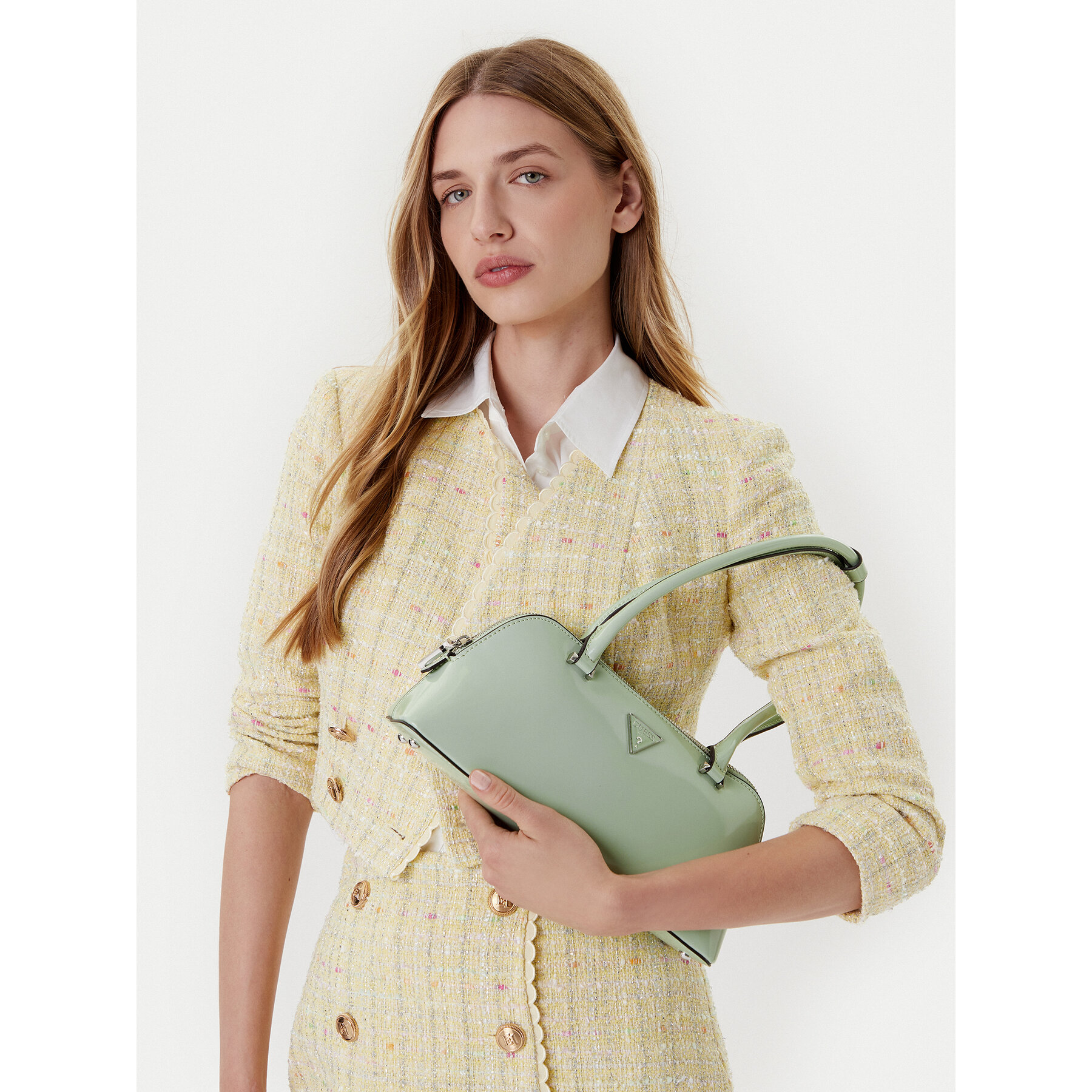 Дамска чанта Guess Arnela HWNY94 96080 Зелен