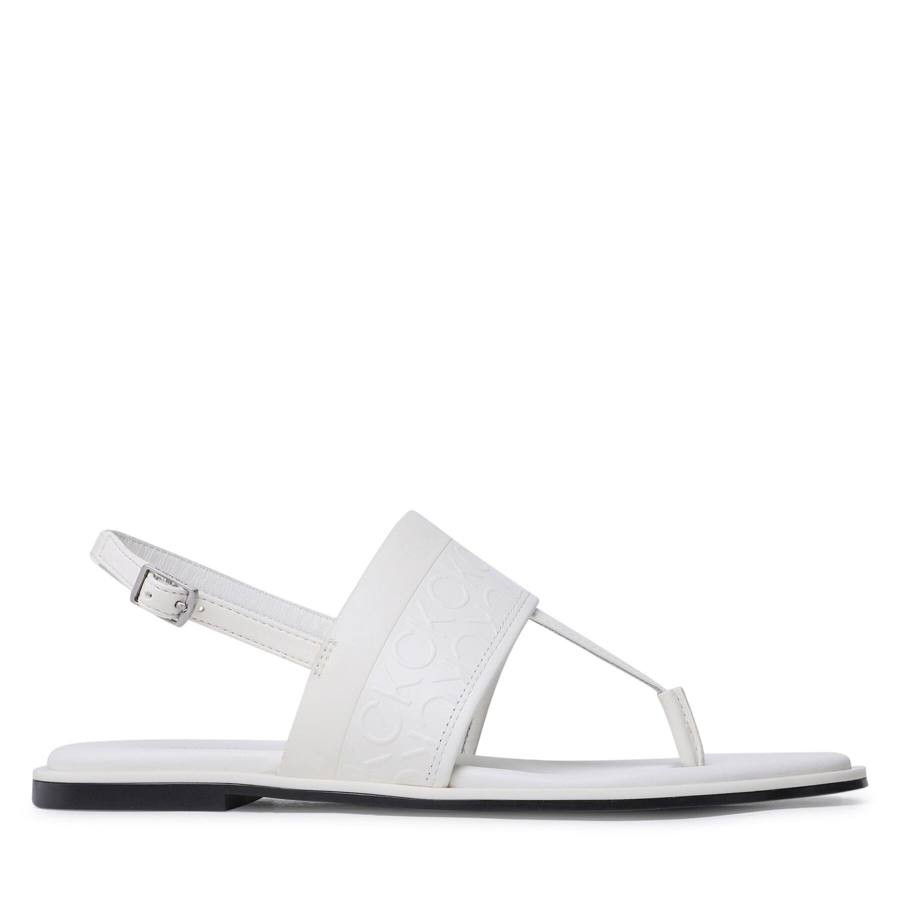 Sandale Calvin Klein Almond Tp Sandal HW0HW01536 Écru