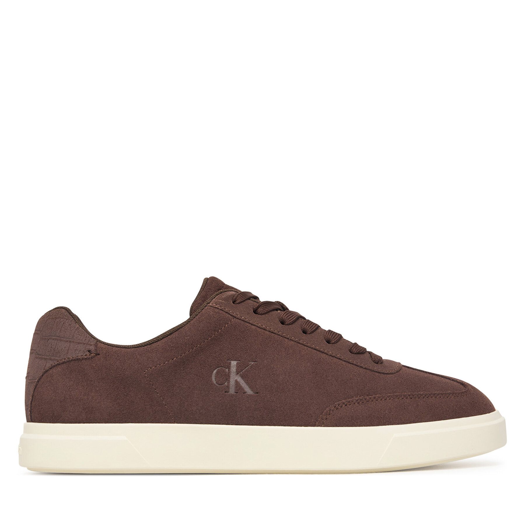 Tenisice Calvin Klein Low Prof Cupsole Laceup Croc Bt HM0HM02285 Smeđa