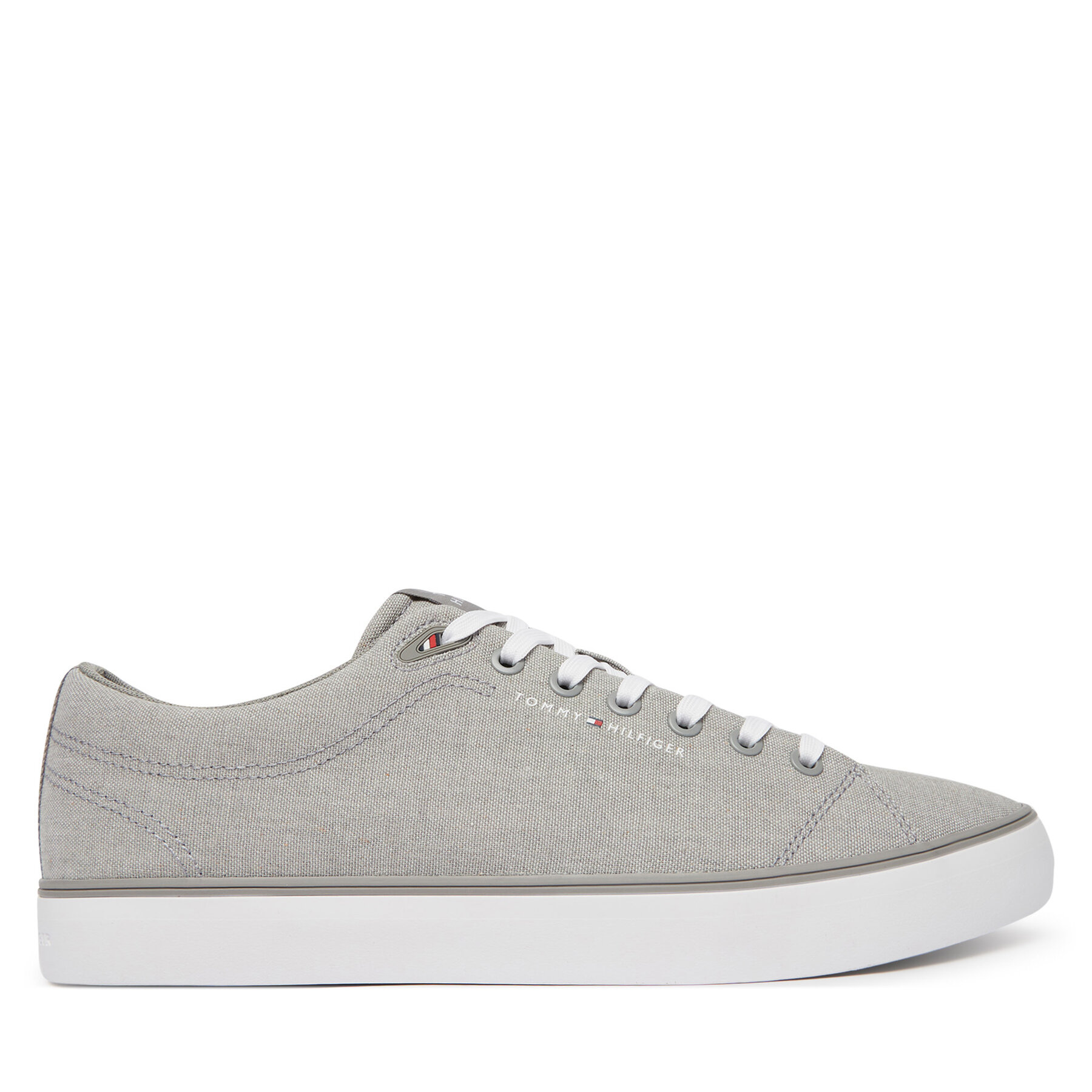 Tenisky Tommy Hilfiger Th Hi Vulc Core Low Chambray FM0FM05818 Sivá